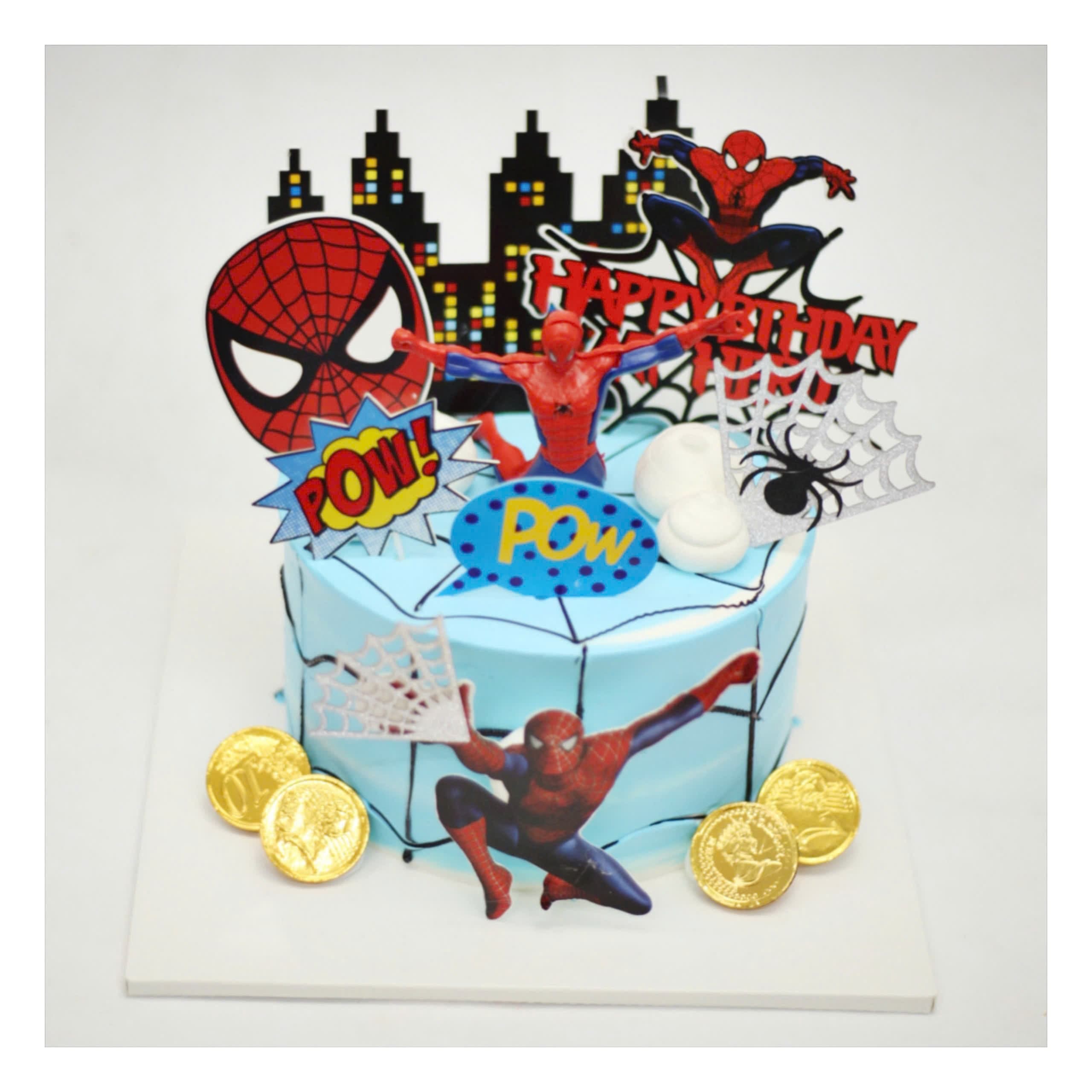 Bánh kem Siêu anh hùng Spiderman năng động