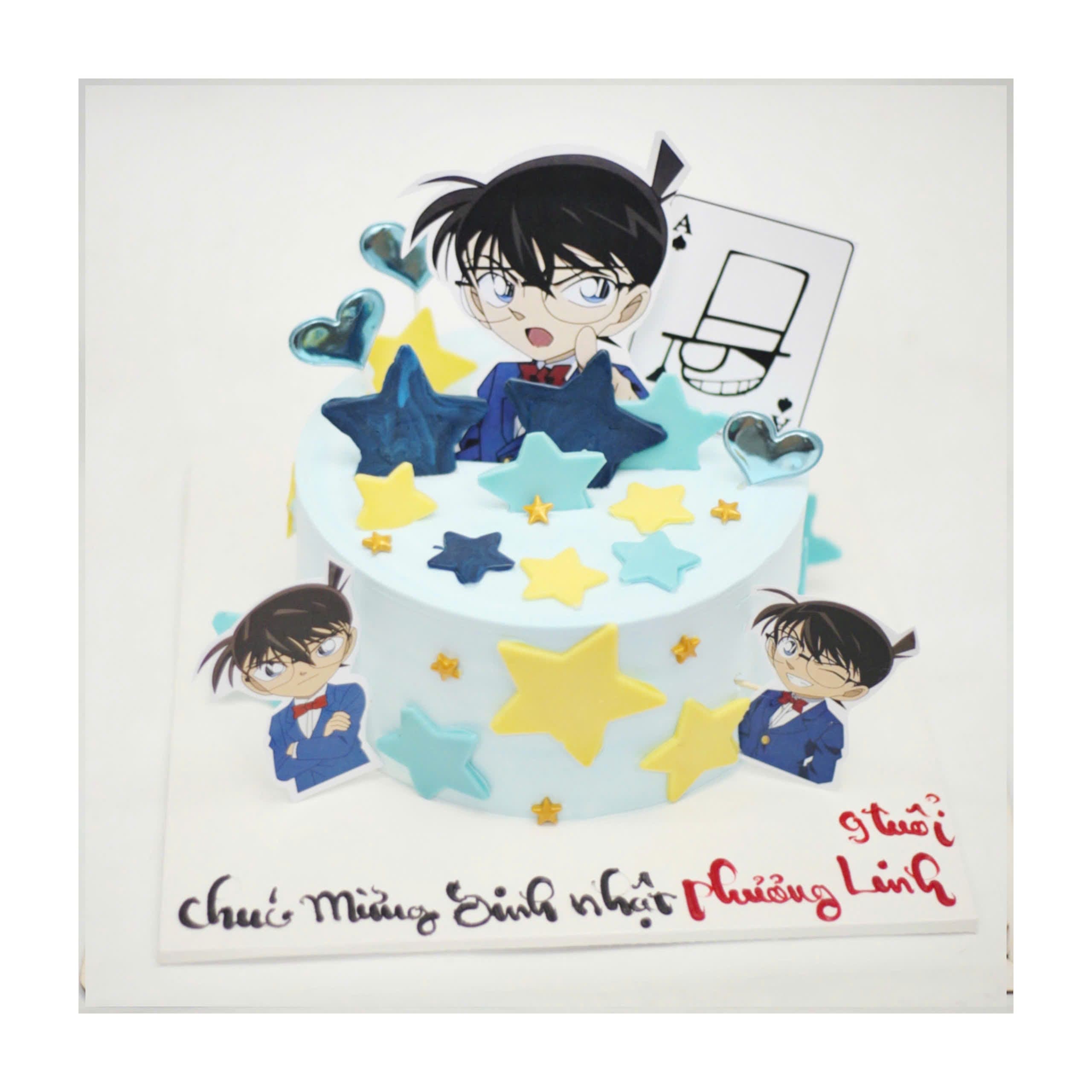 Bánh kem thám tử lừng danh Conan xanh dương