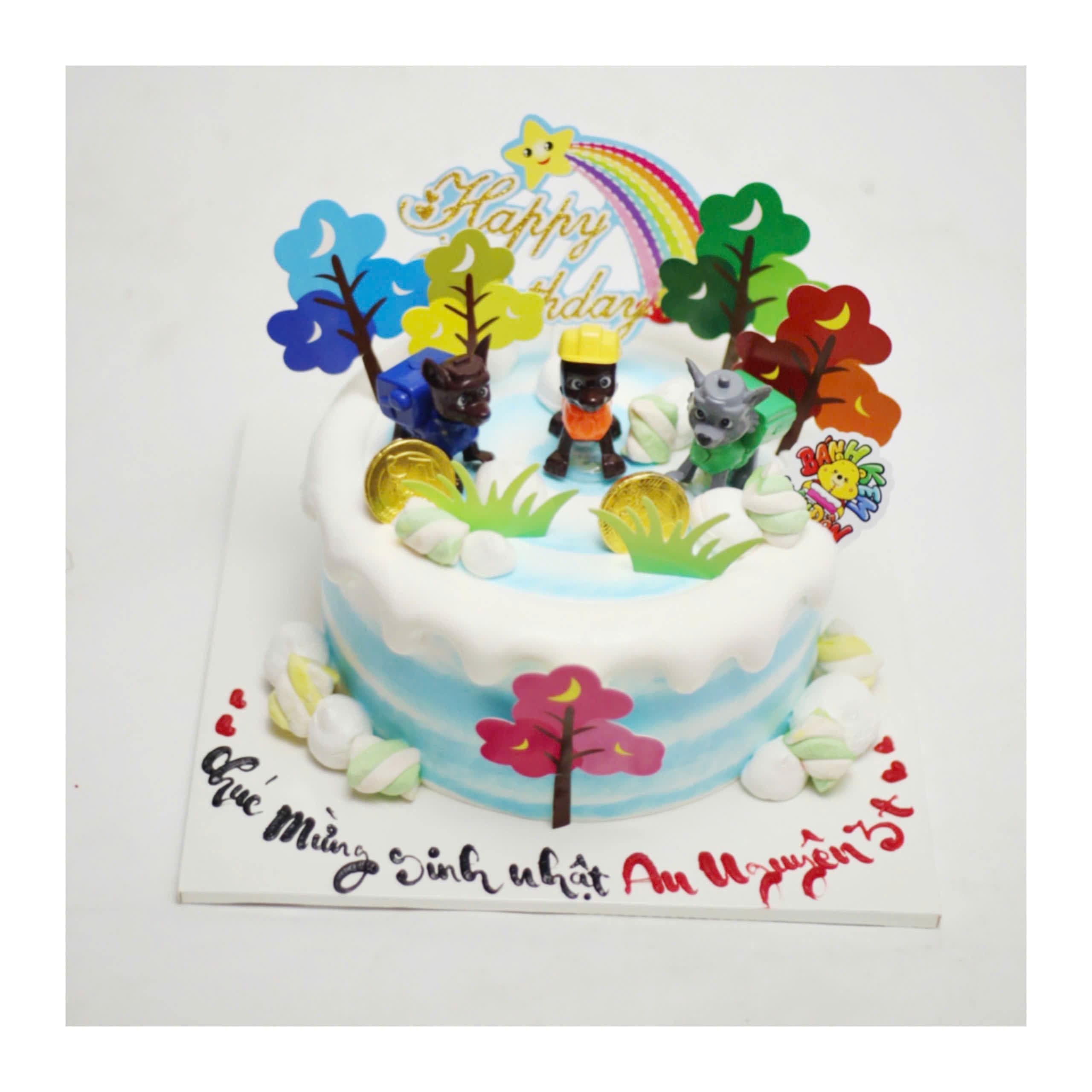 Bánh kem Paw Patrol đội cứu hộ rừng xanh