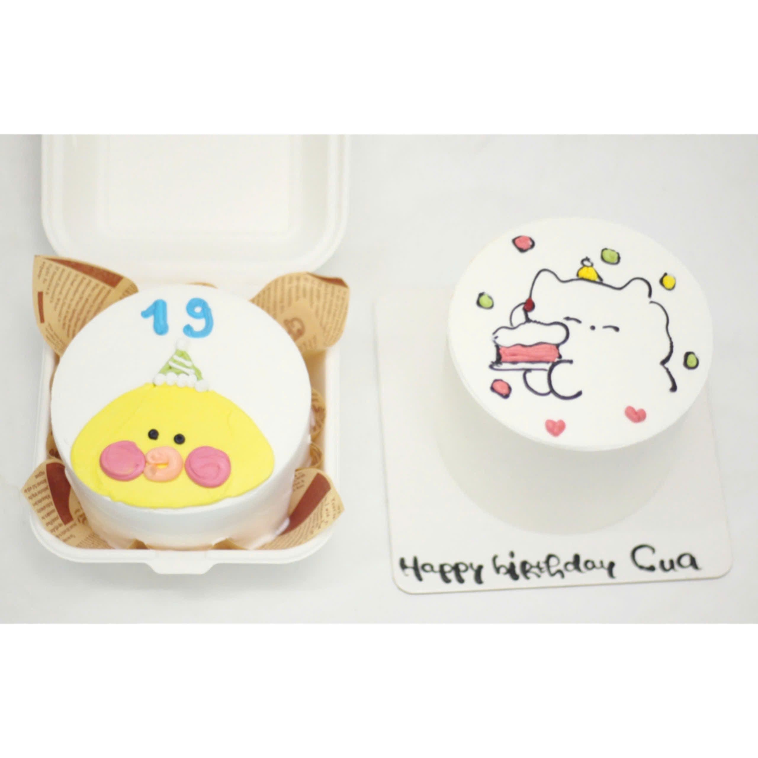 Set bento gà vàng mèo trắng