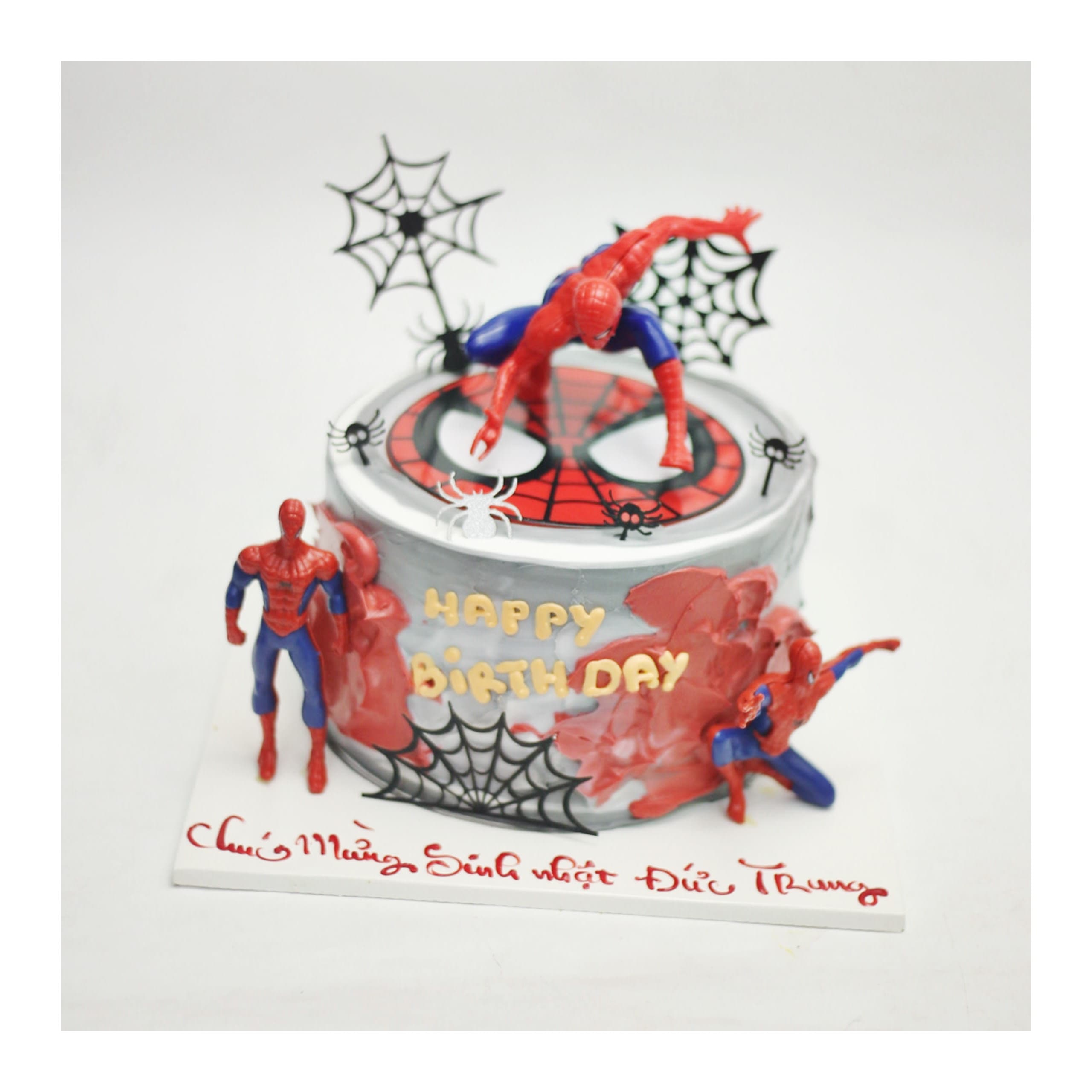 Bánh kem Spider-Man hành động mạnh mẽ