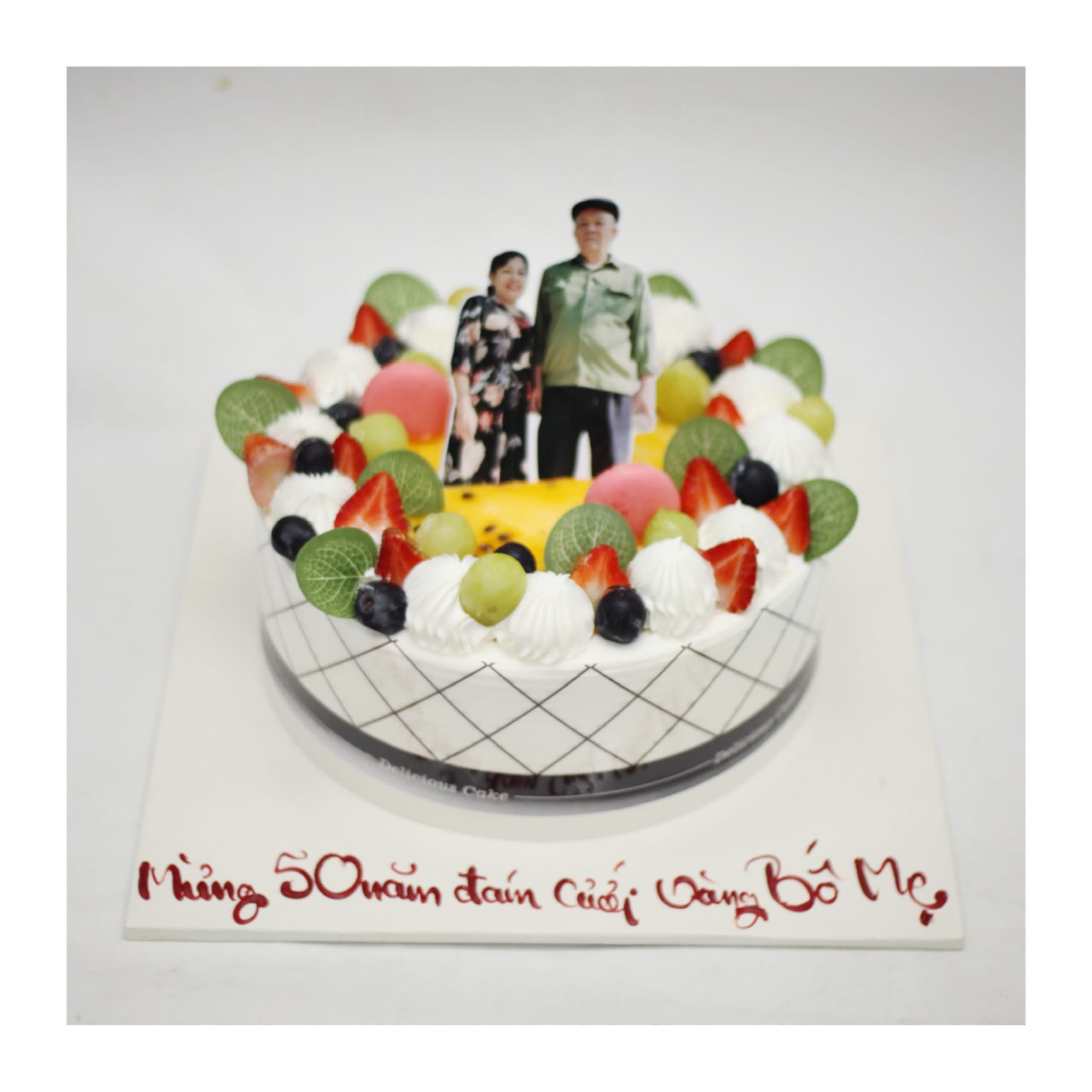 Bánh kem kỷ niệm 50 năm ngày cưới vàng