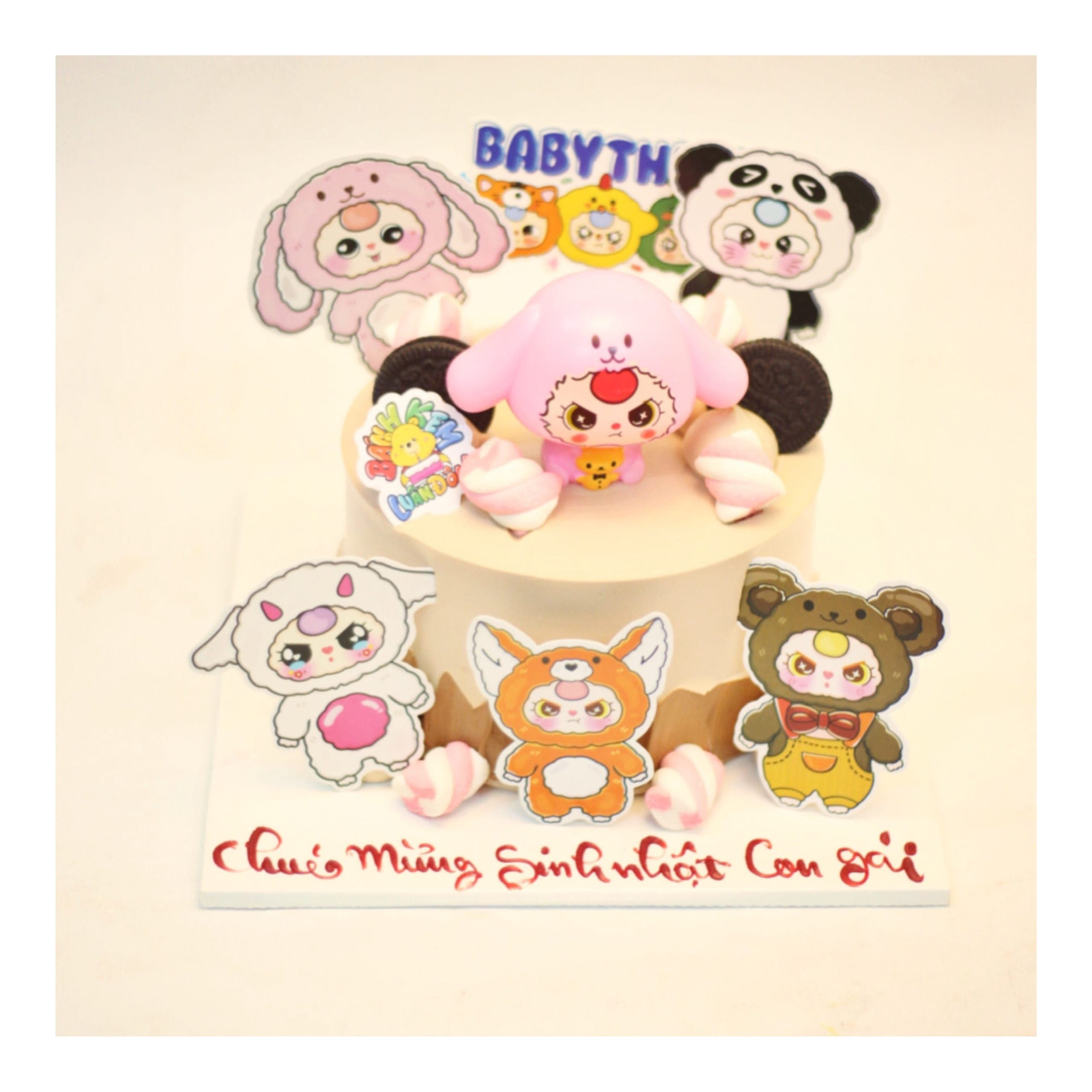 Bánh kem Baby Three dễ thương nhiều màu