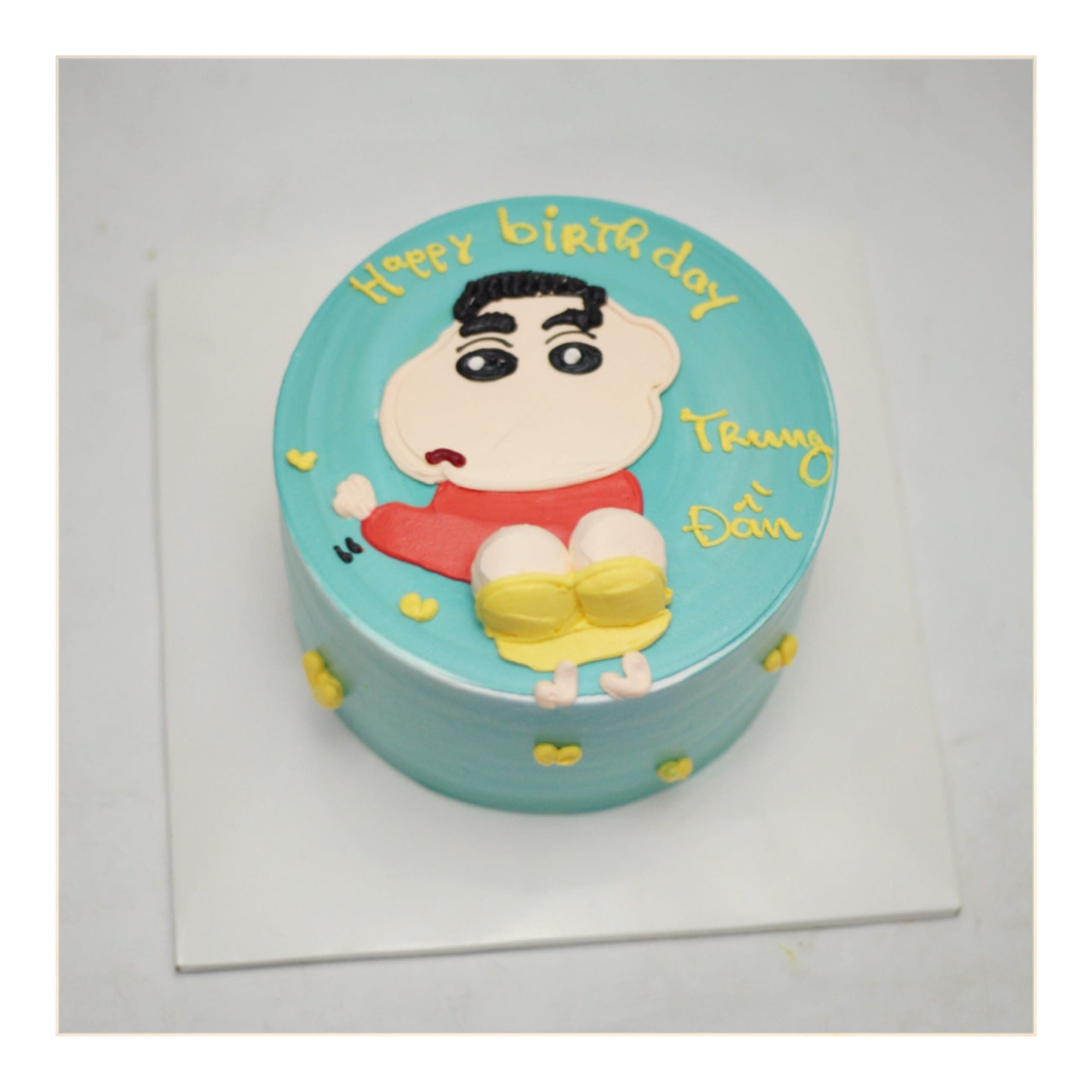 Bánh kem Shin Cậu bé bút chì dễ thương