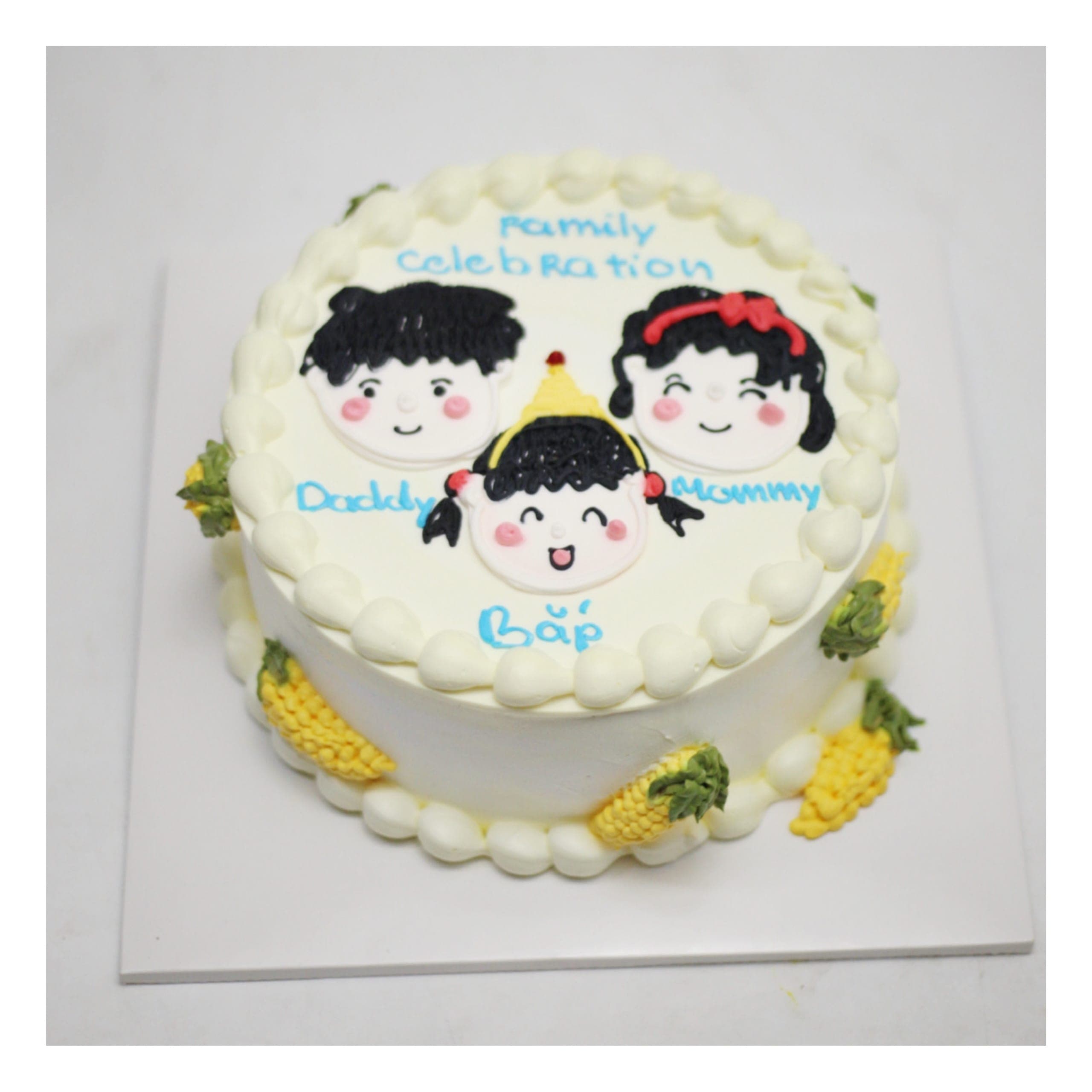 Bánh kem nhân vật gia đình hoạt hình