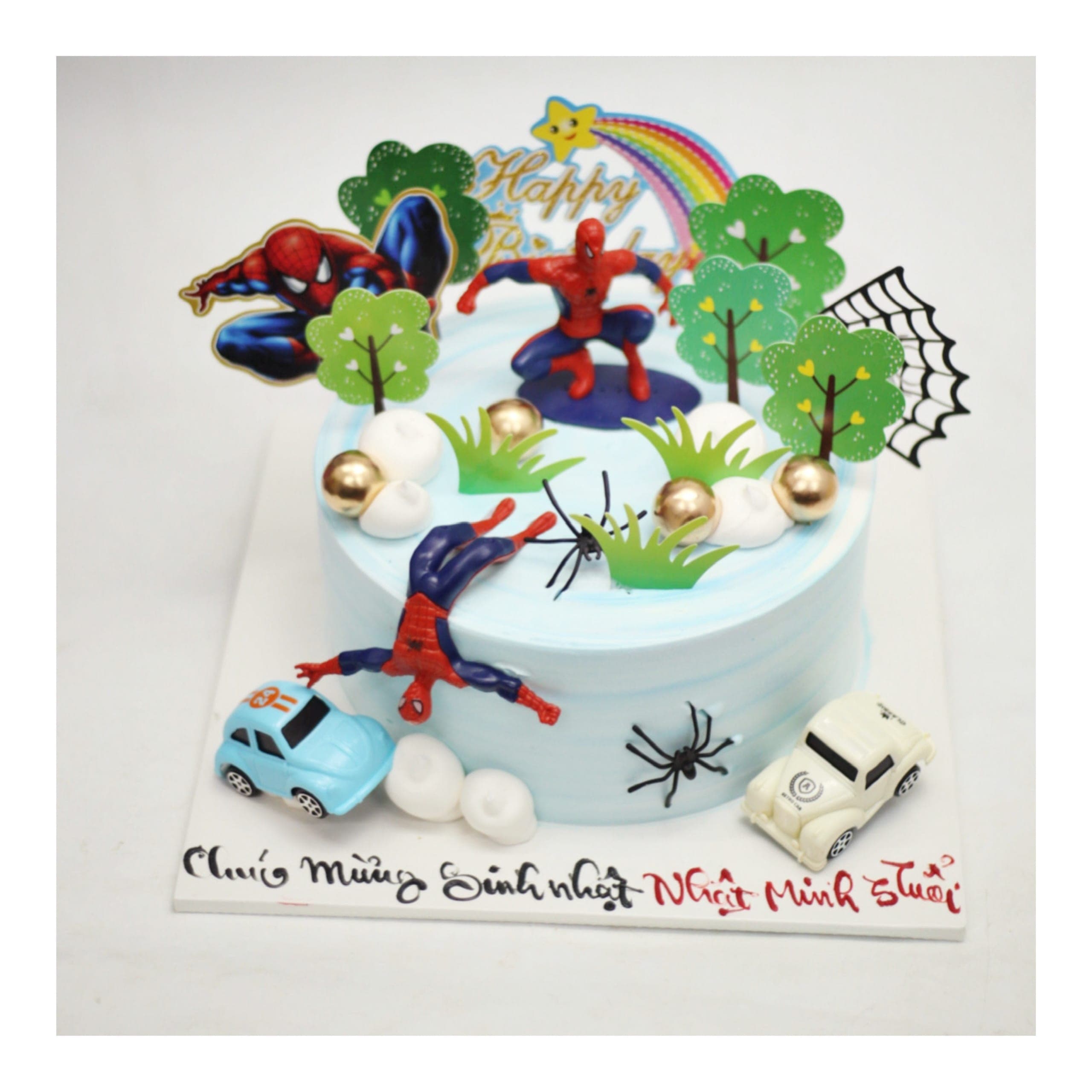 Bánh kem siêu anh hùng Người Nhện năng động