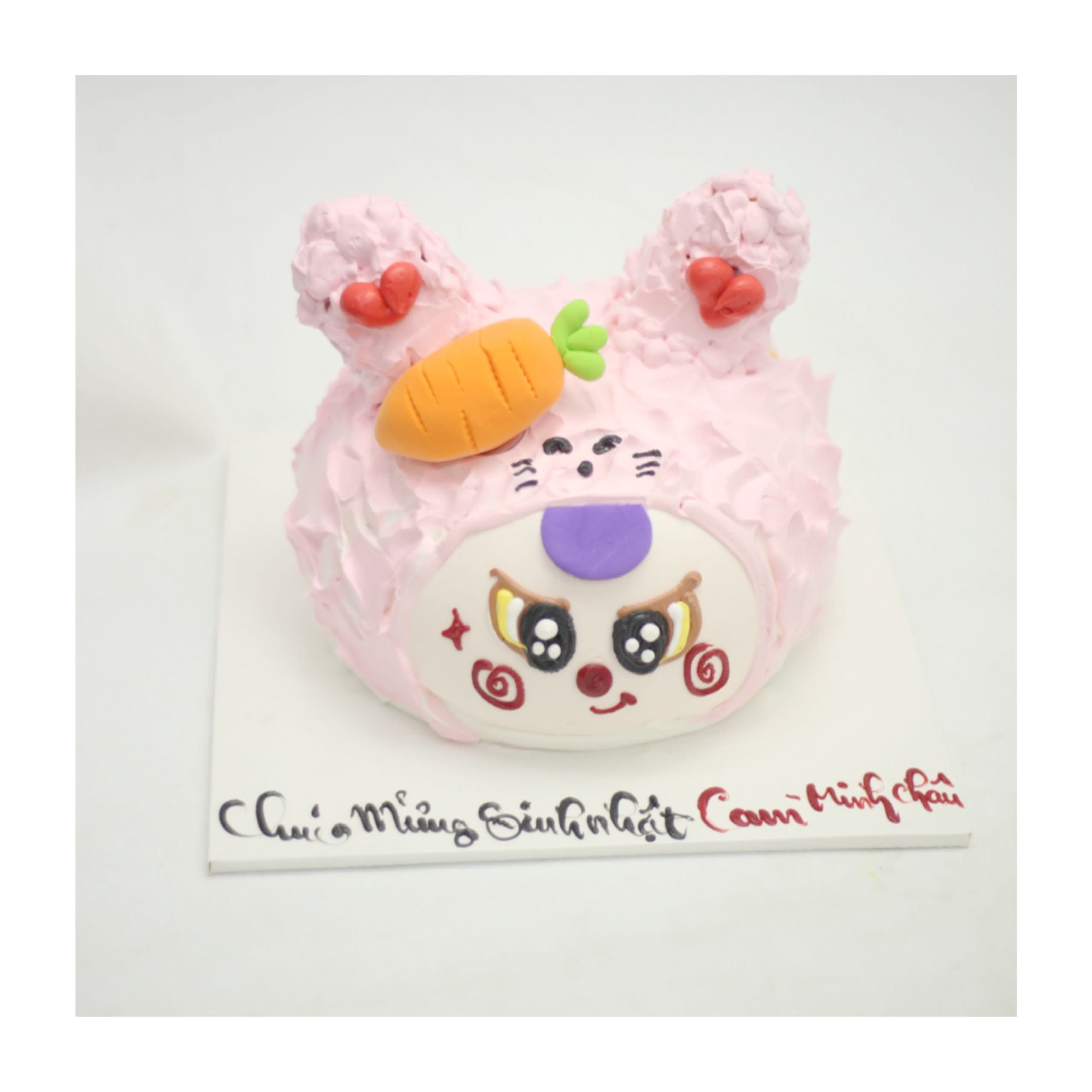 Bánh kem thỏ hồng đáng yêu xinh xắn