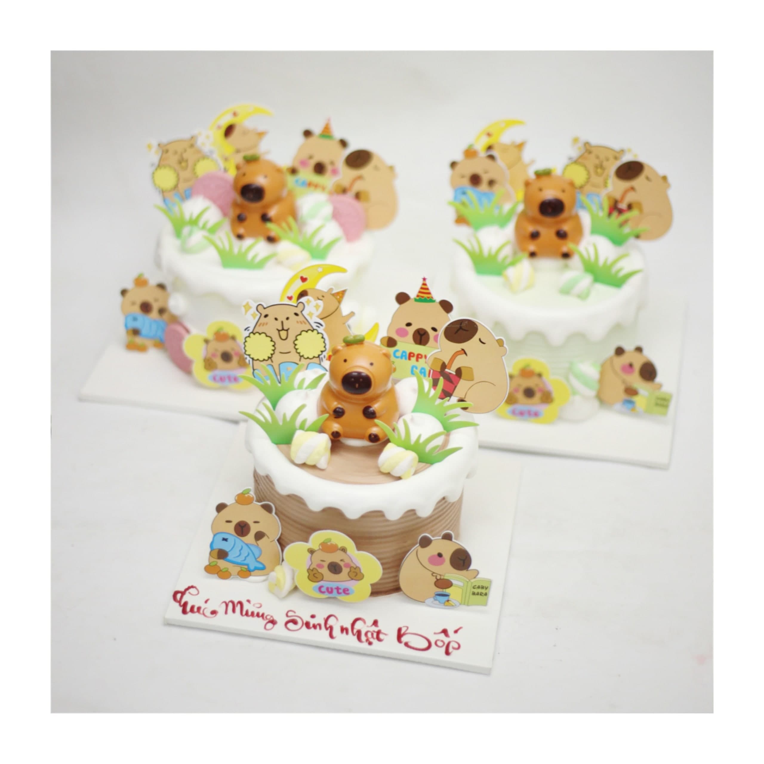 Bánh kem capybara dễ thương đáng yêu