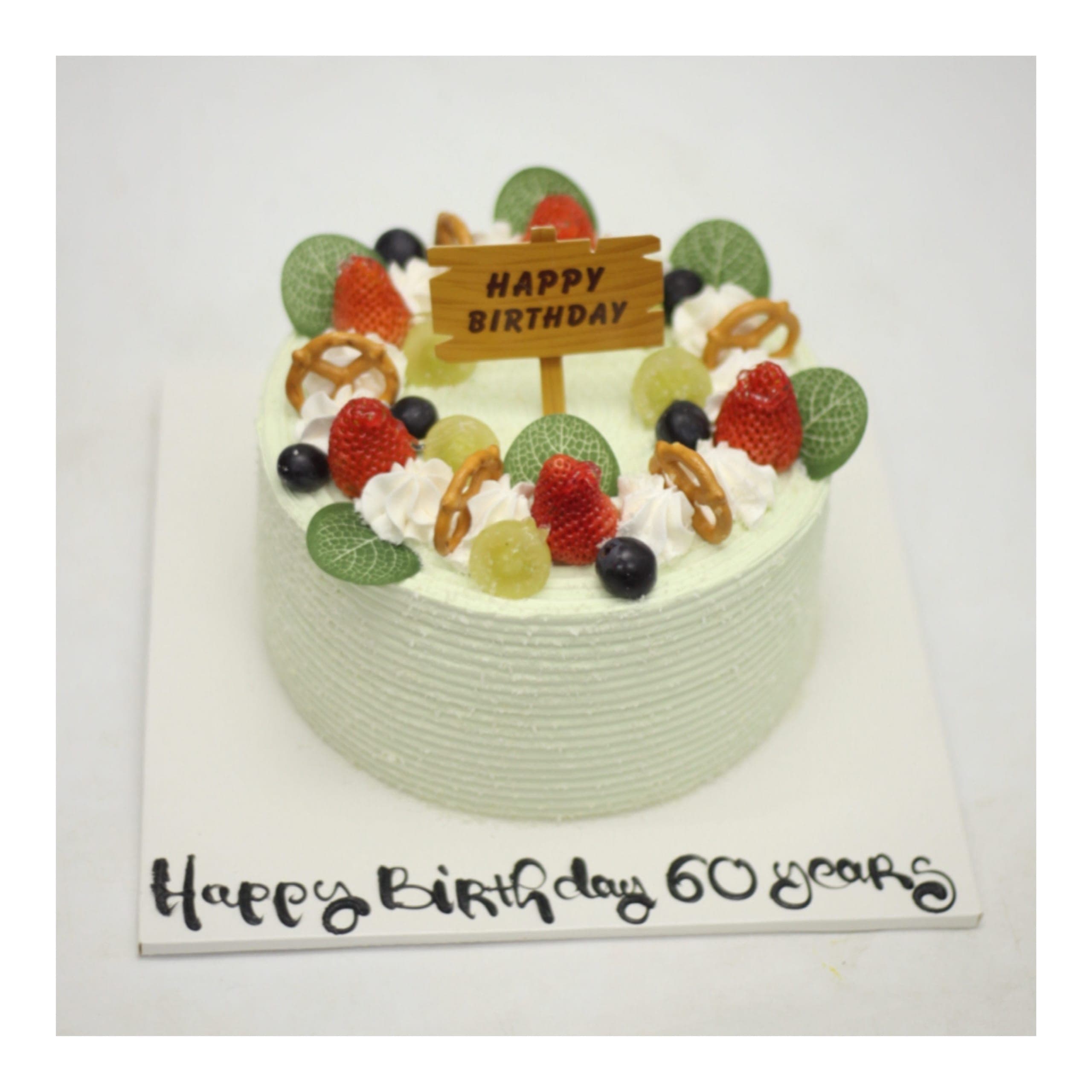 Bánh sinh nhật trái cây mừng 60 tuổi