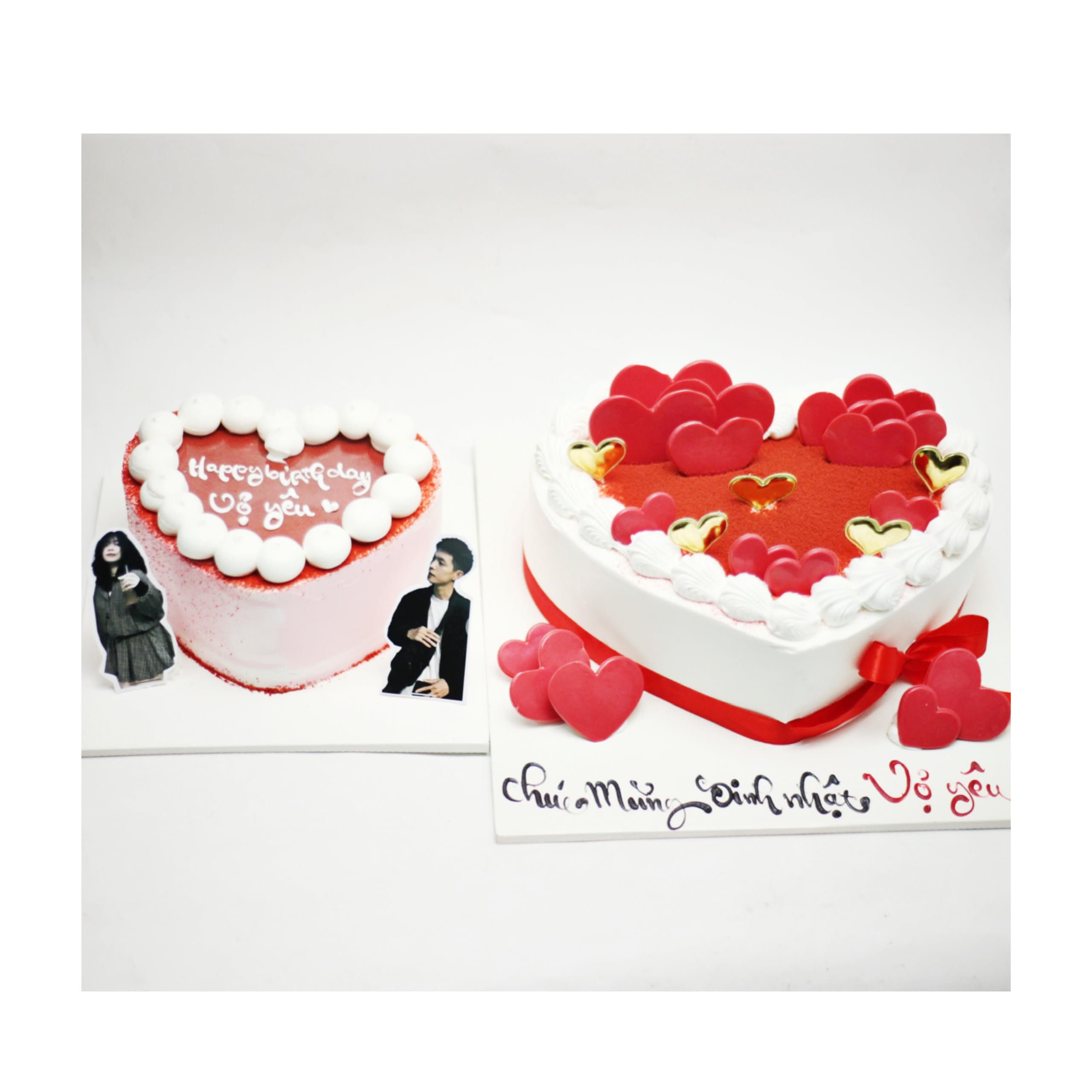 Bánh kem hình trái tim lãng mạn cho vợ