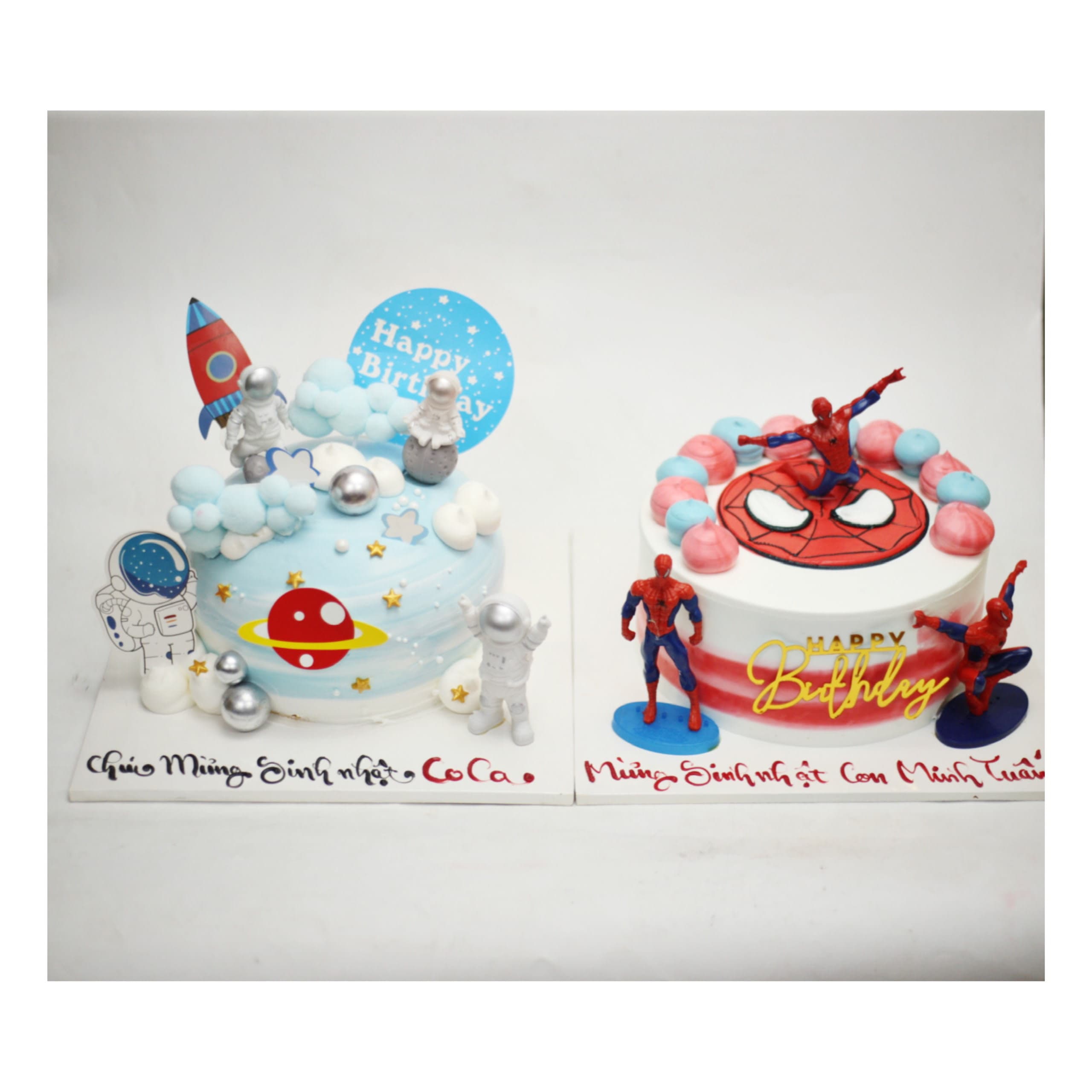 Combo bánh phi hành gia và Spider-Man cho bé