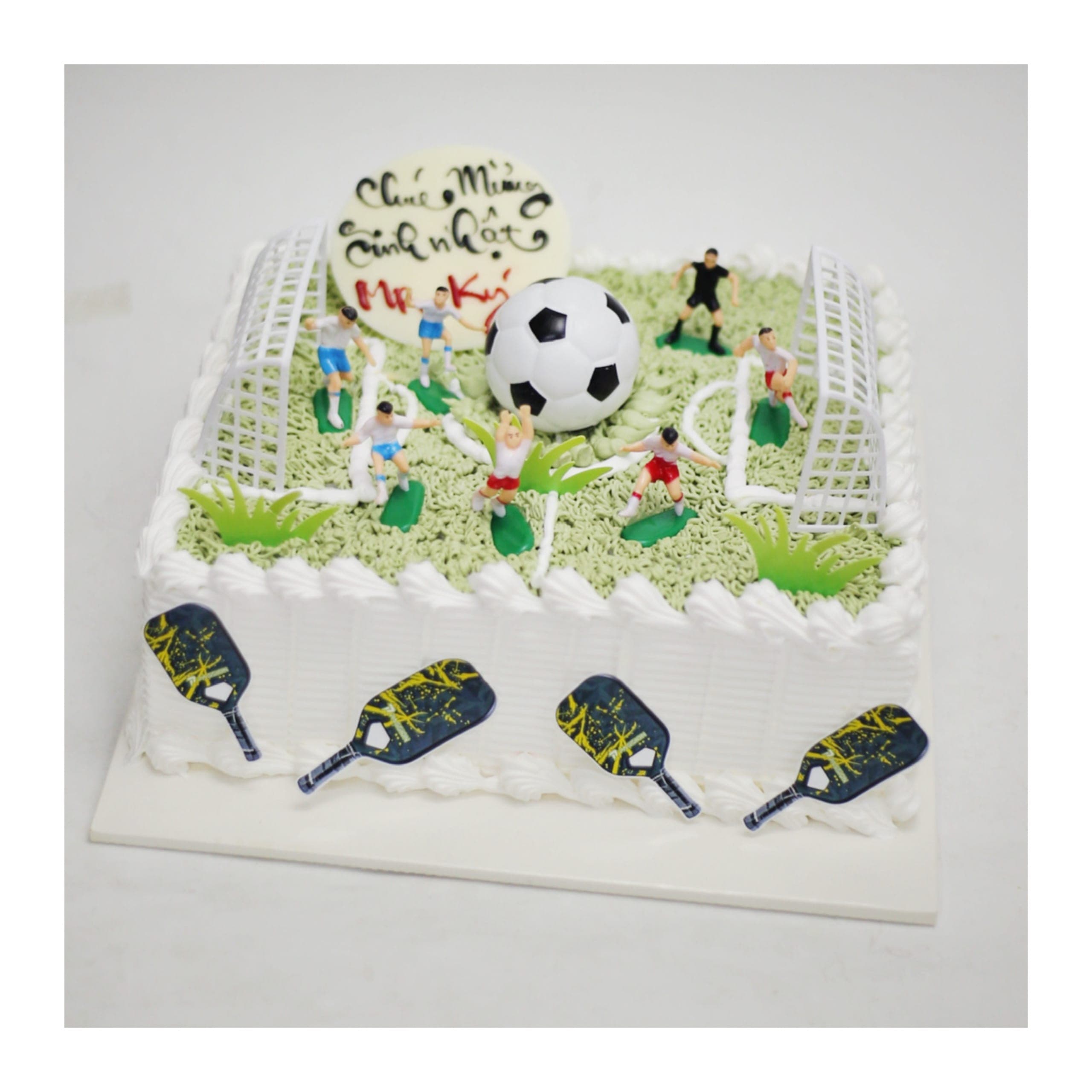Bánh kem sân bóng đá cho phái nam