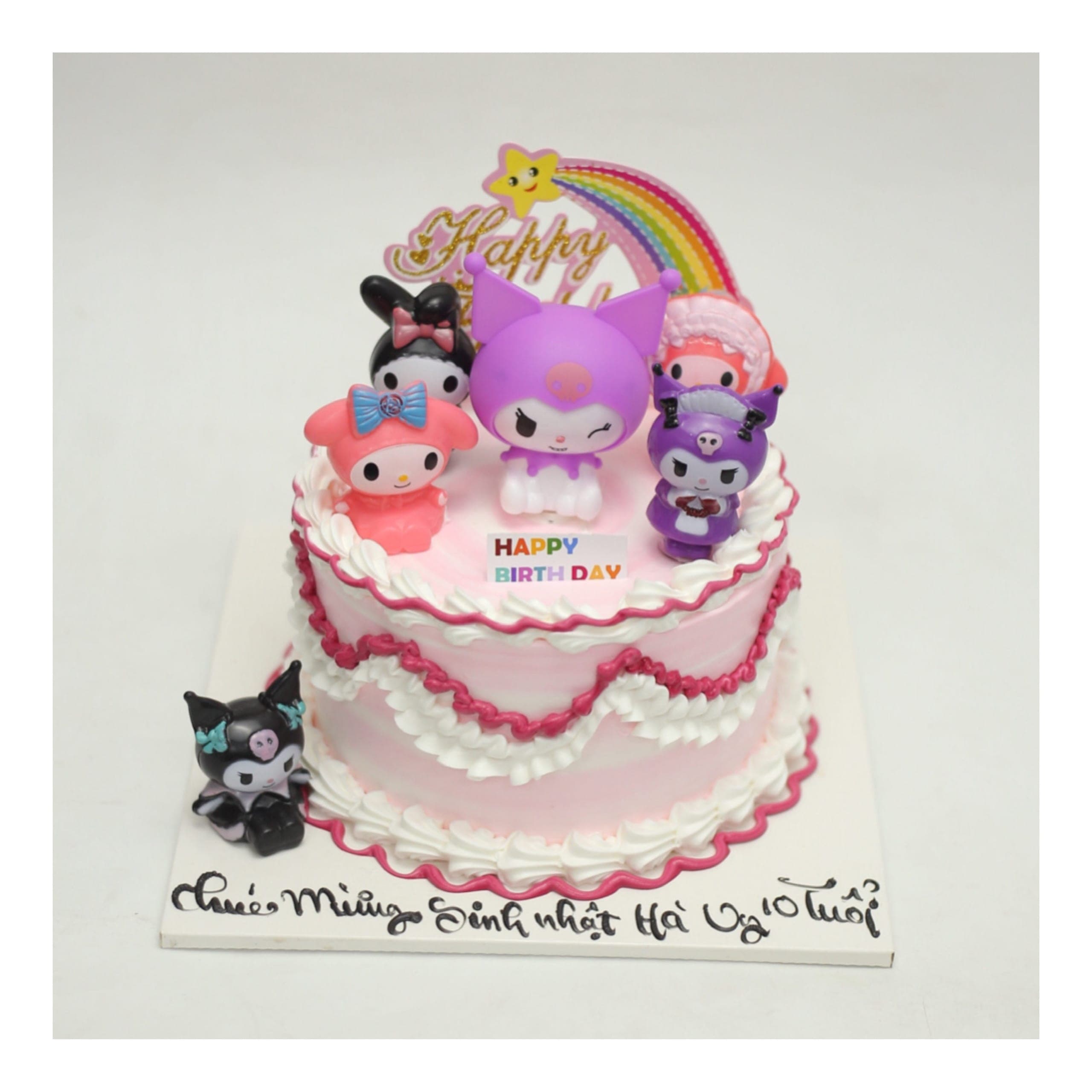 Bánh kem Kuromi hồng dễ thương cho bé gái