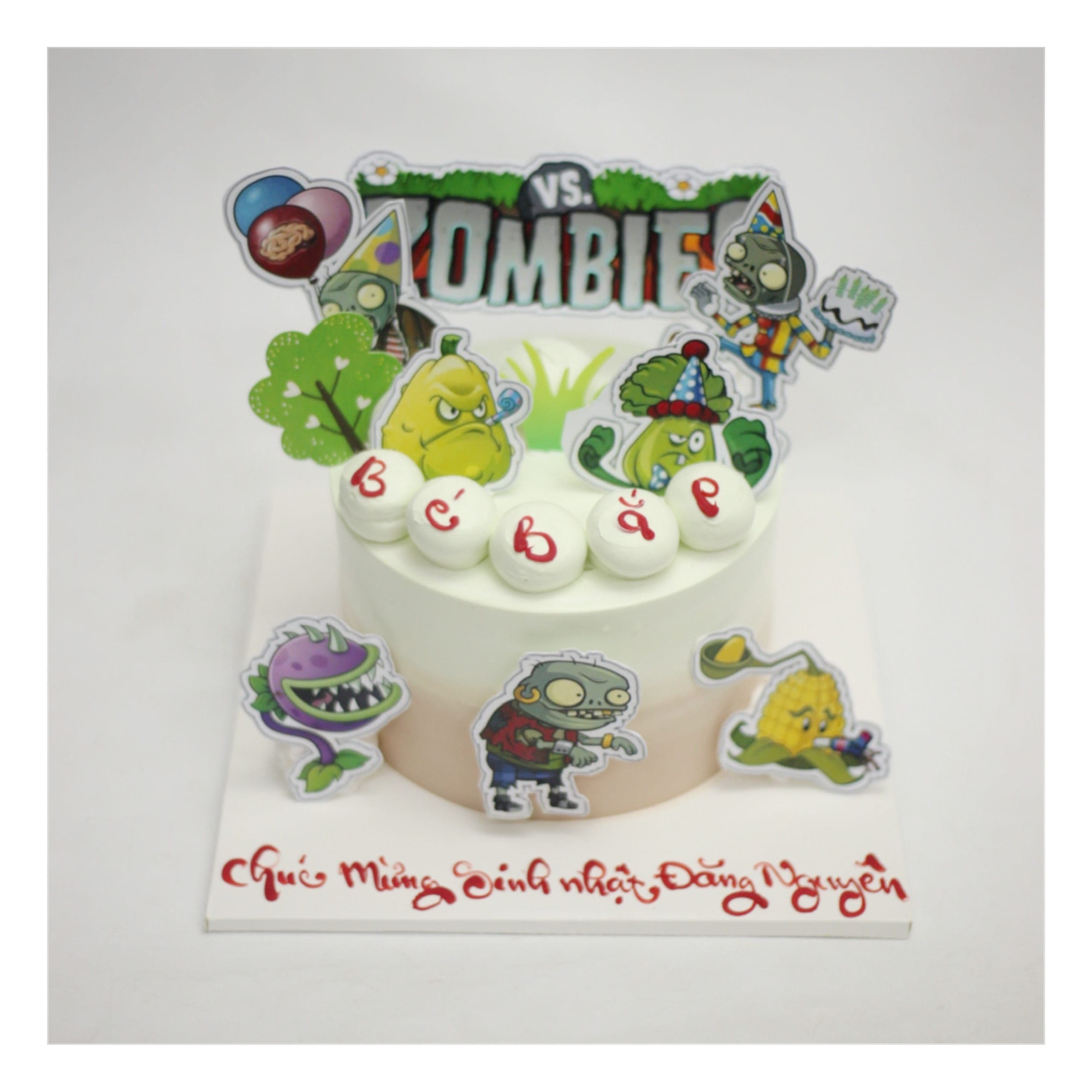 Bánh kem chủ đề Plants vs Zombies độc đáo