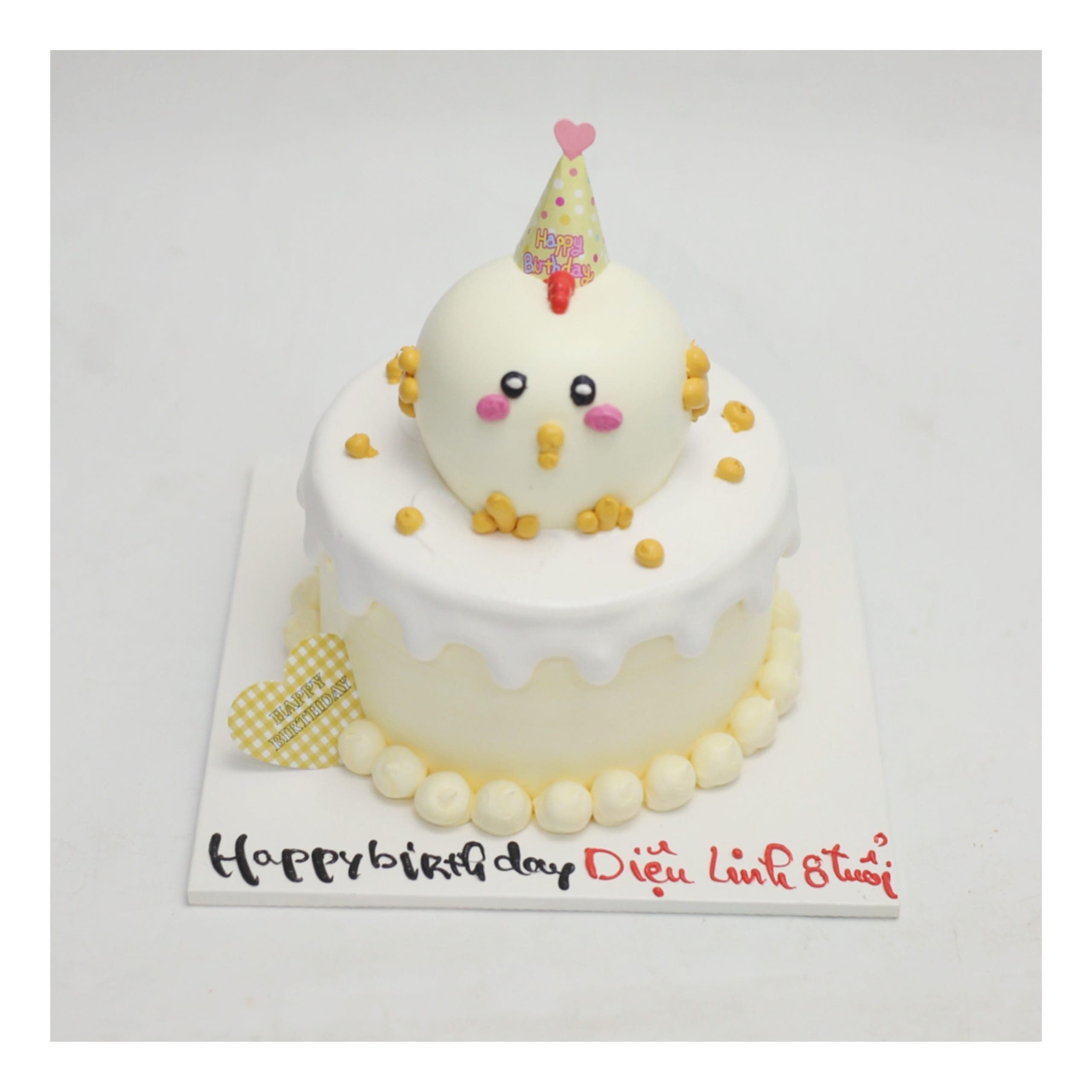 Bánh kem tạo hình chú gà con đáng yêu
