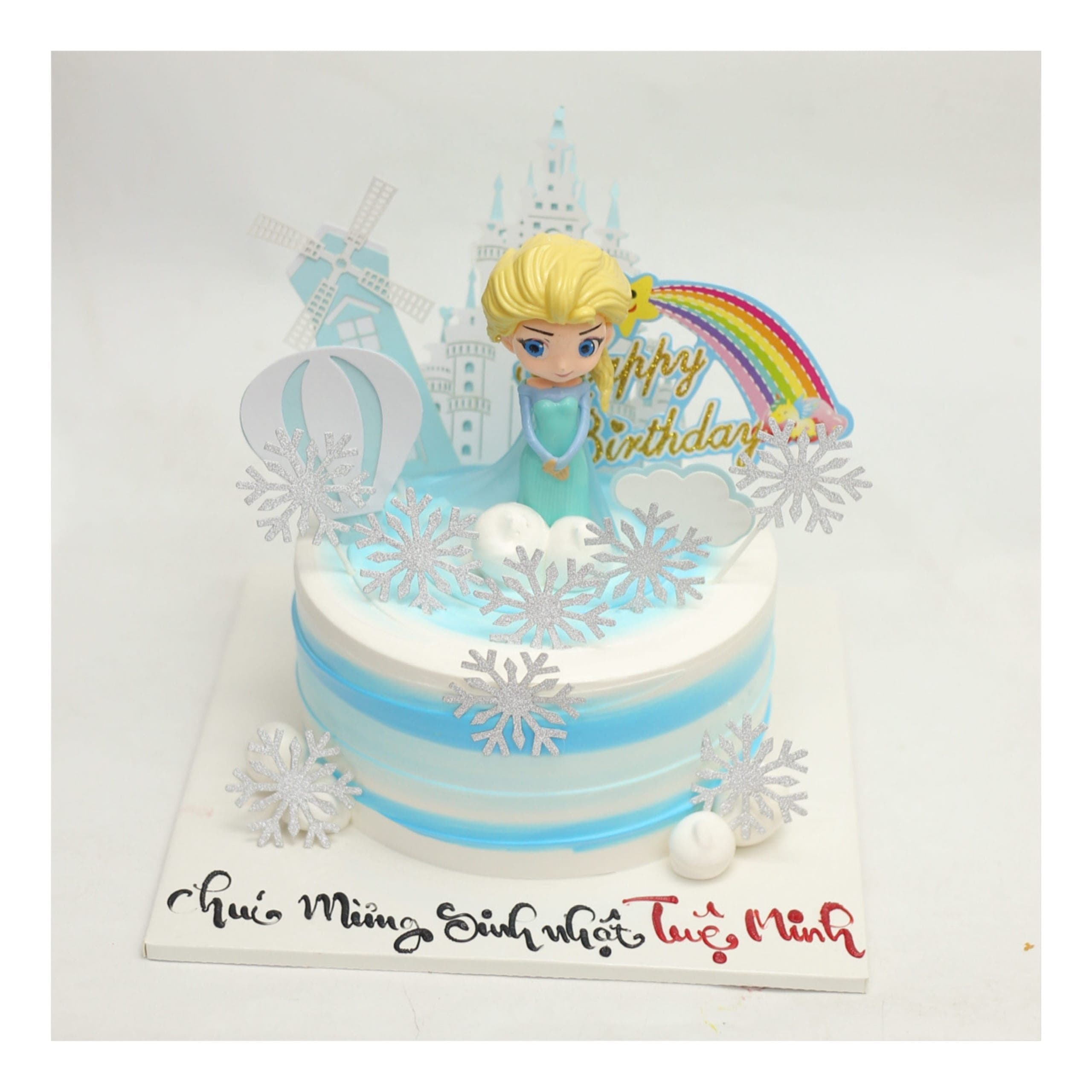 Bánh kem Elsa Frozen công chúa băng giá