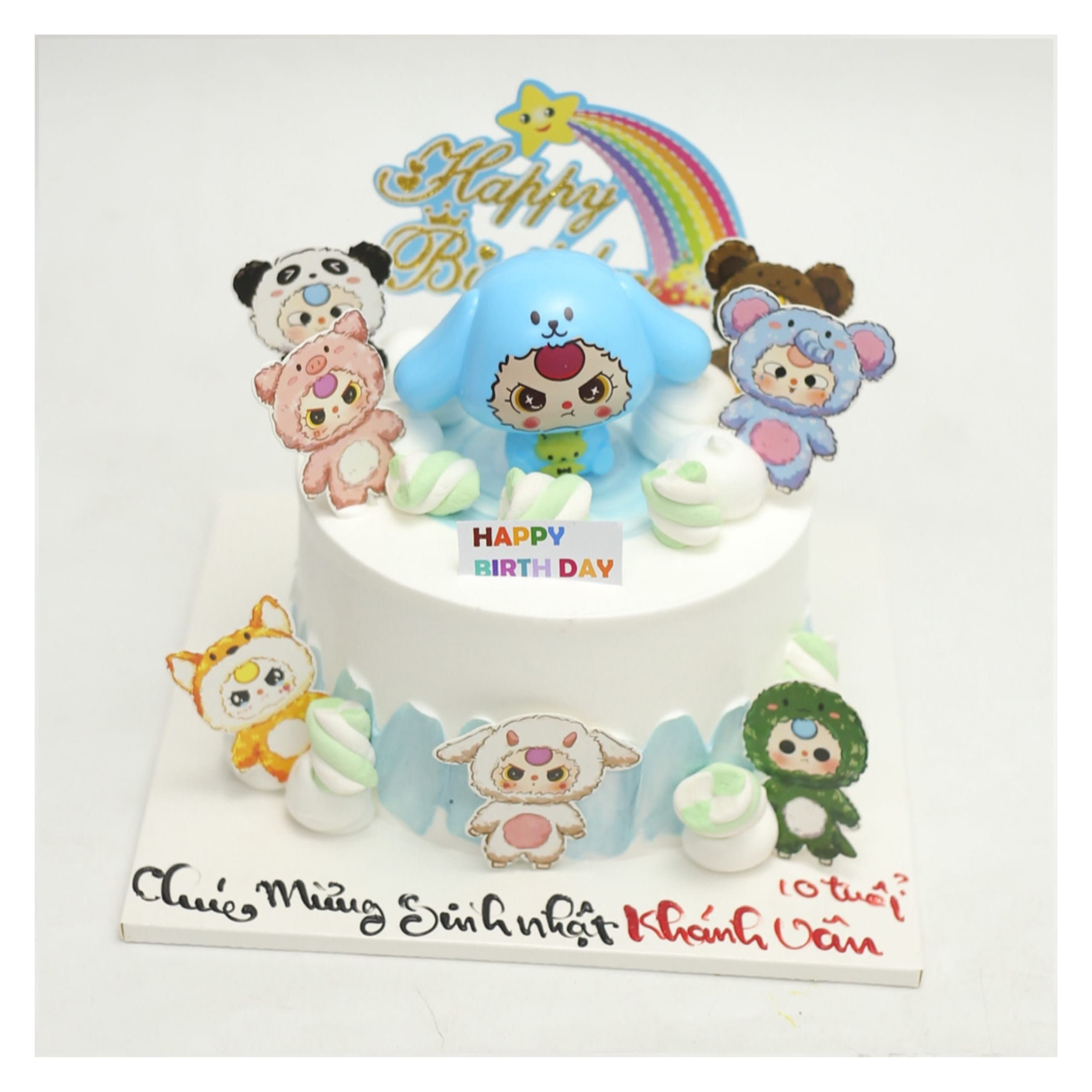 Bánh kem Baby Three chủ đề động vật dễ thương