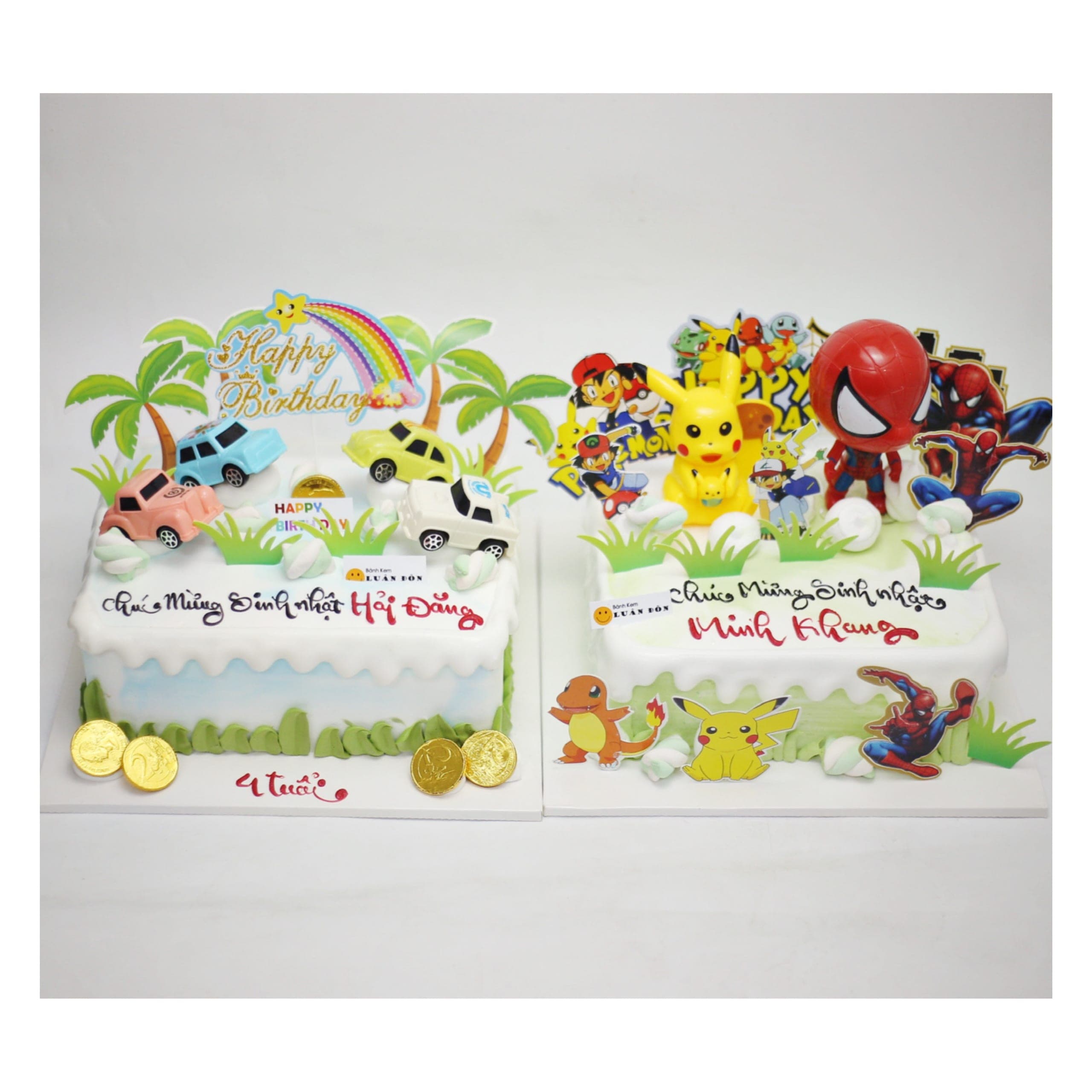 Set bánh sinh nhật siêu anh hùng cho bé trai