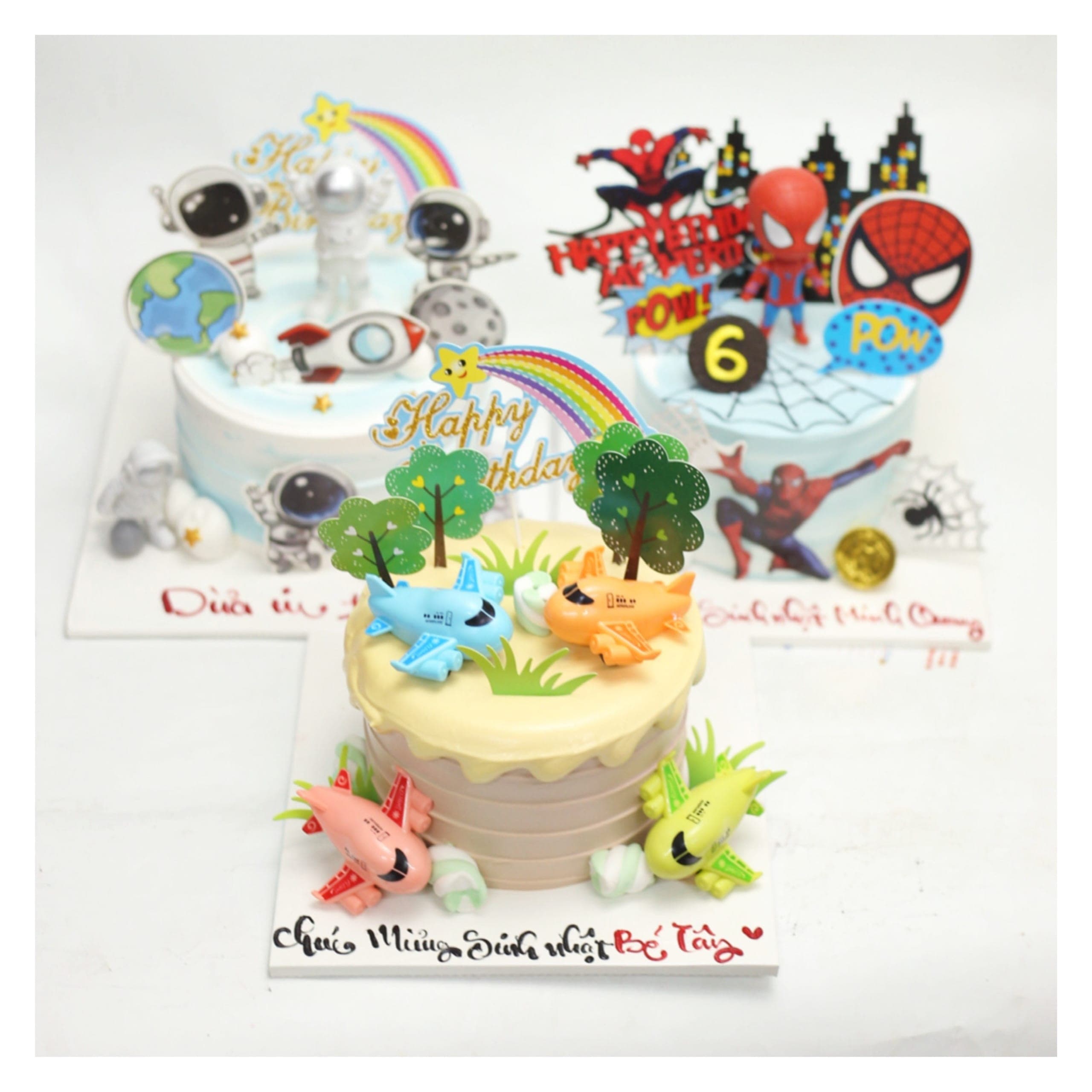 Bánh kem thế giới khủng long xanh ấn tượng