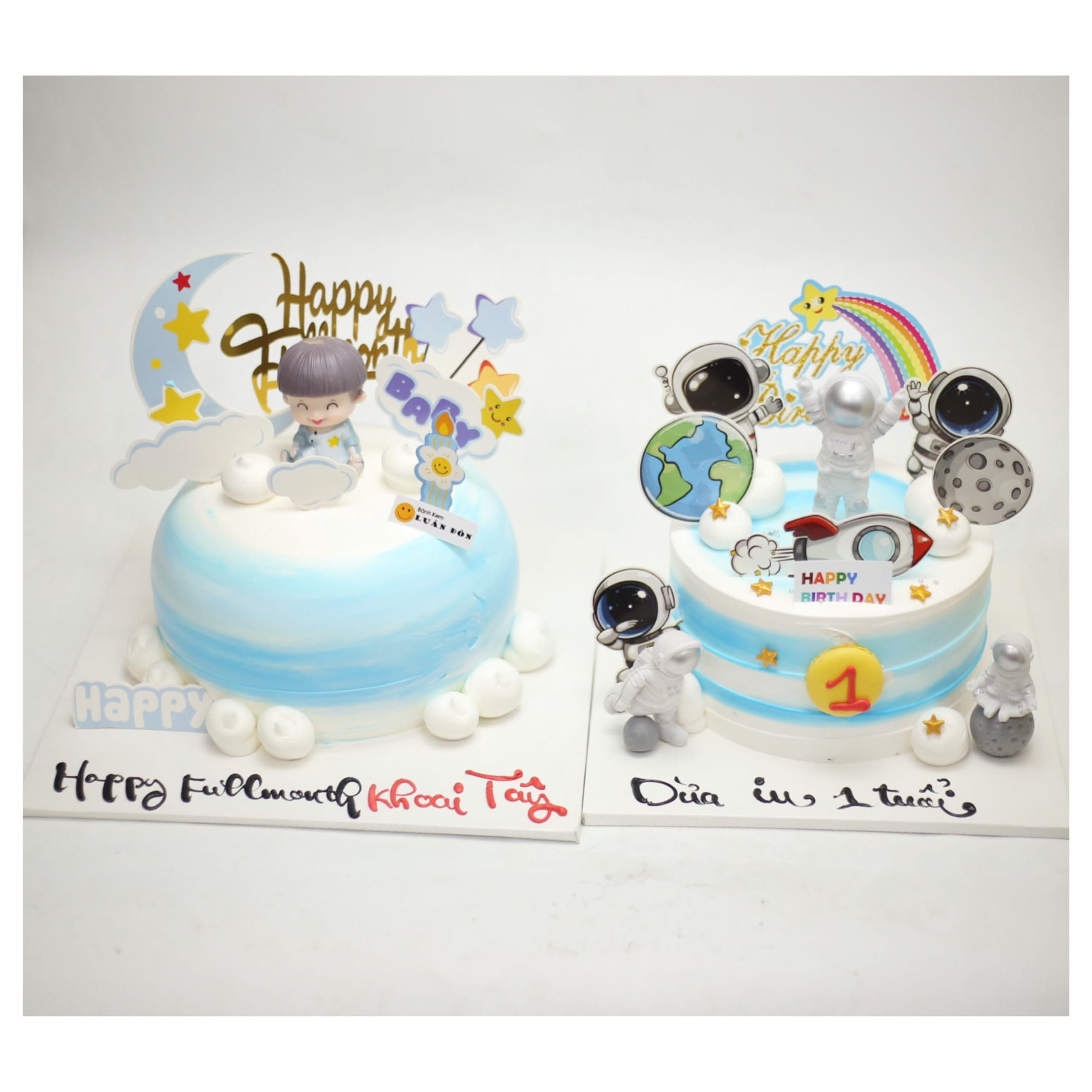 Combo hai bánh kem chủ đề cho bé