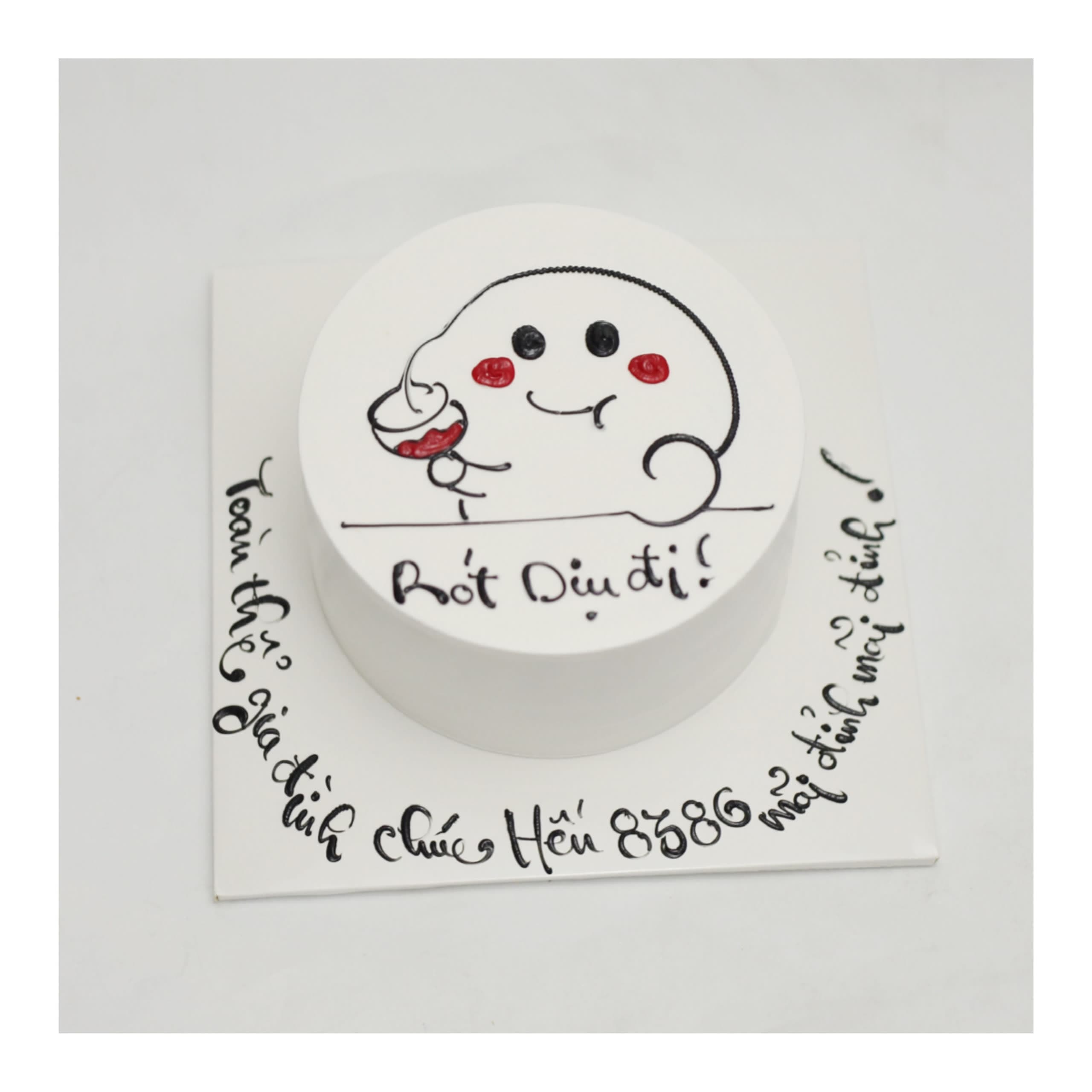 Bánh kem Bento dễ thương chủ đề Rót dịu đi