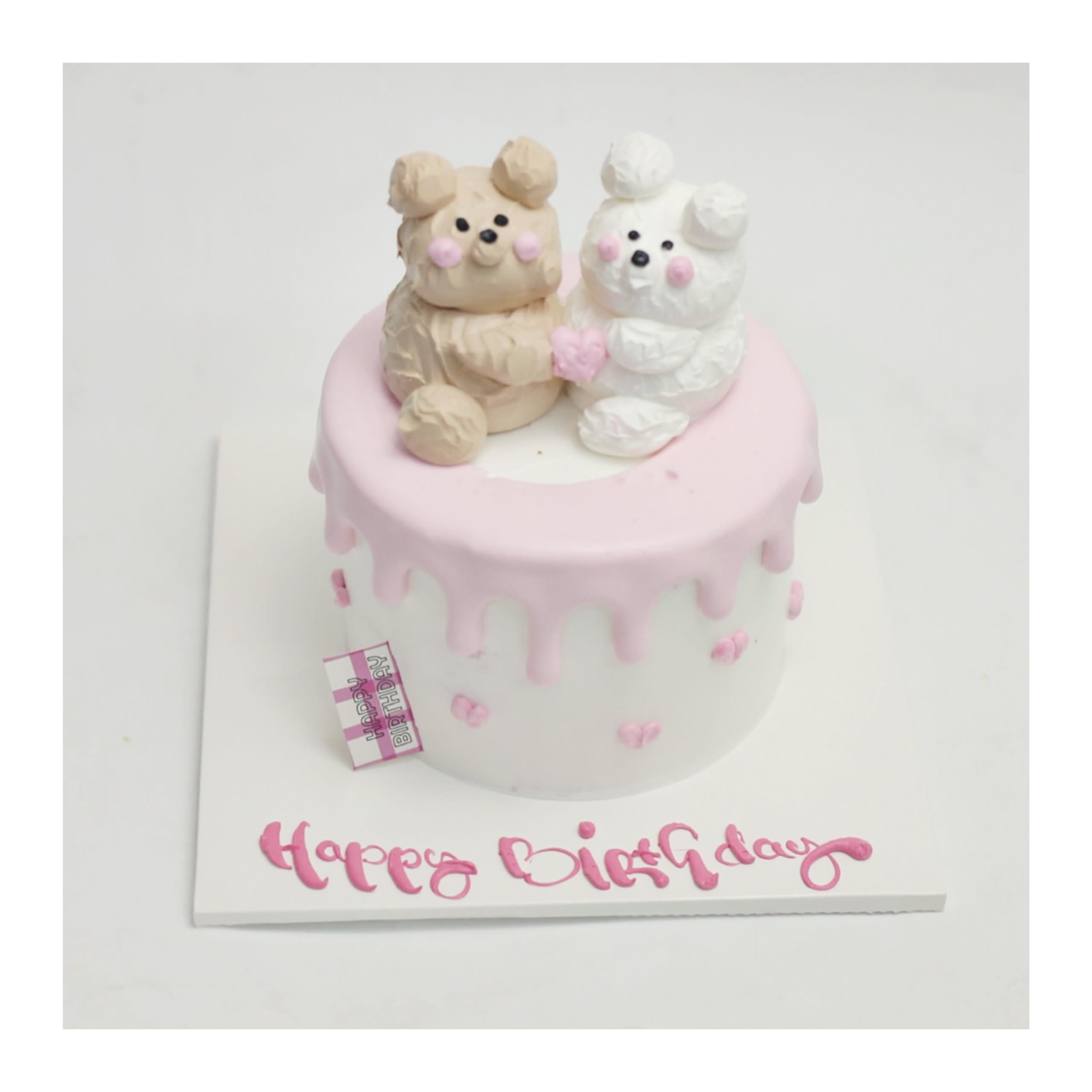 Bánh kem gấu đôi tặng người yêu