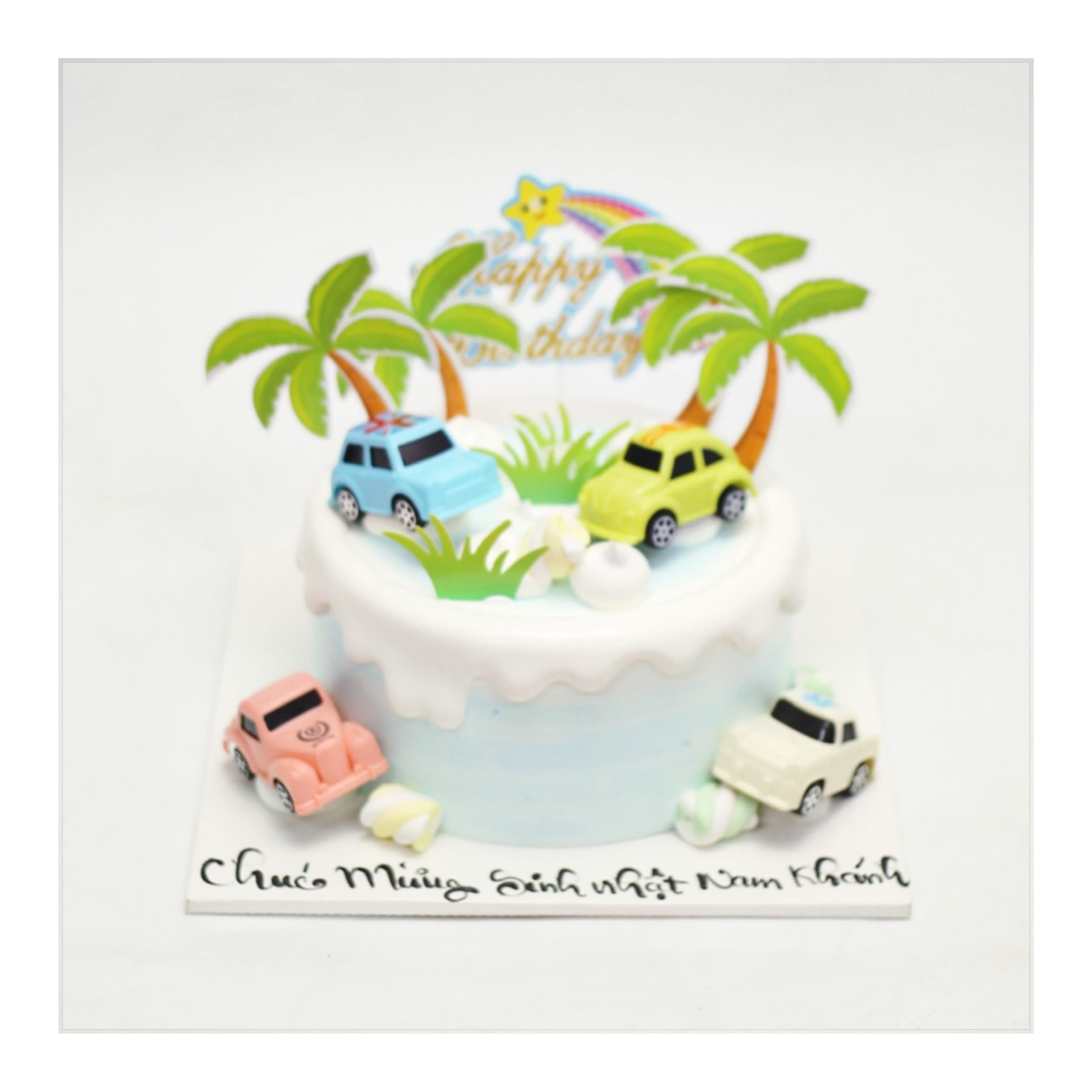 Bánh kem chủ đề những chiếc xe hơi xinh xắn
