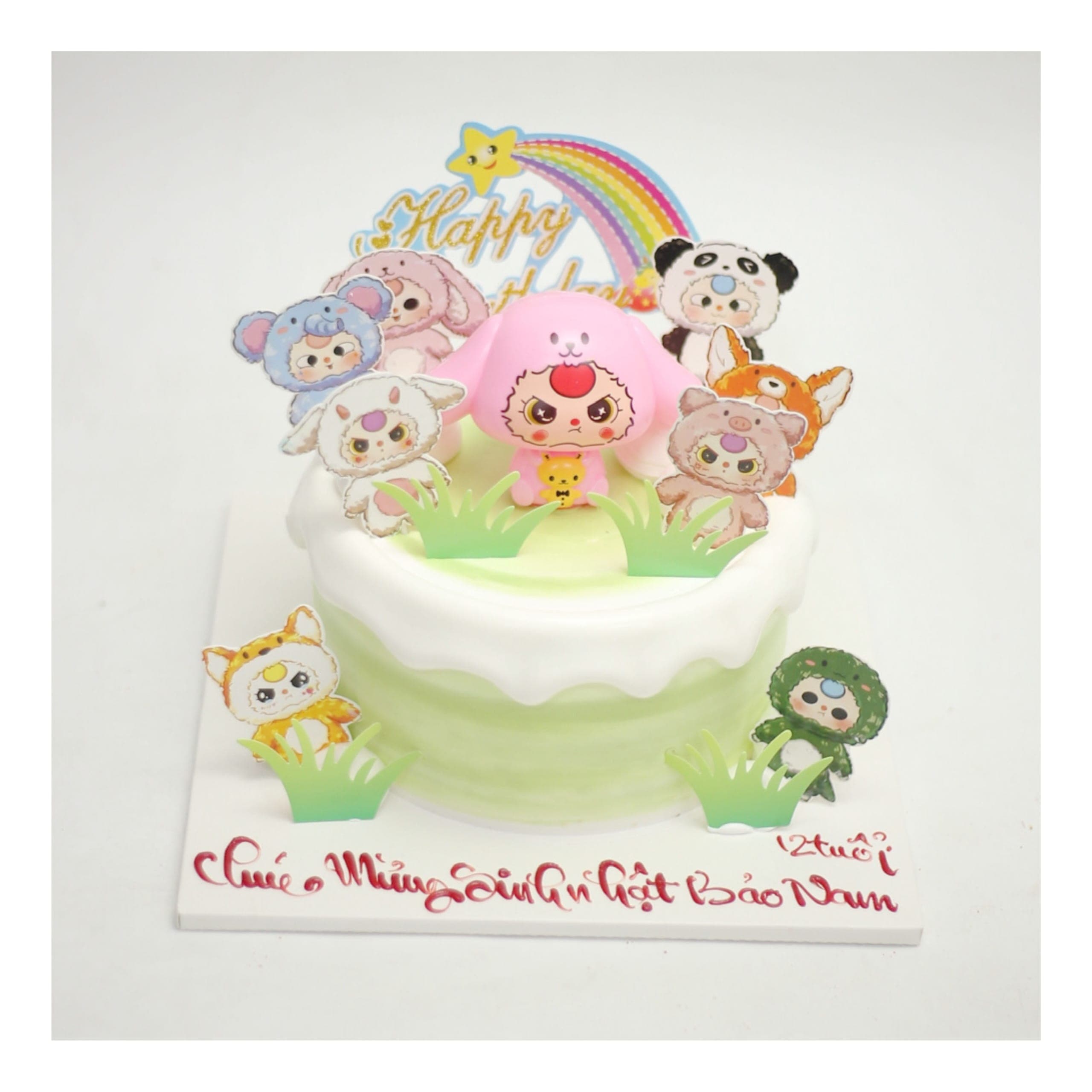 Bánh kem chủ đề Baby Three nhiều nhân vật