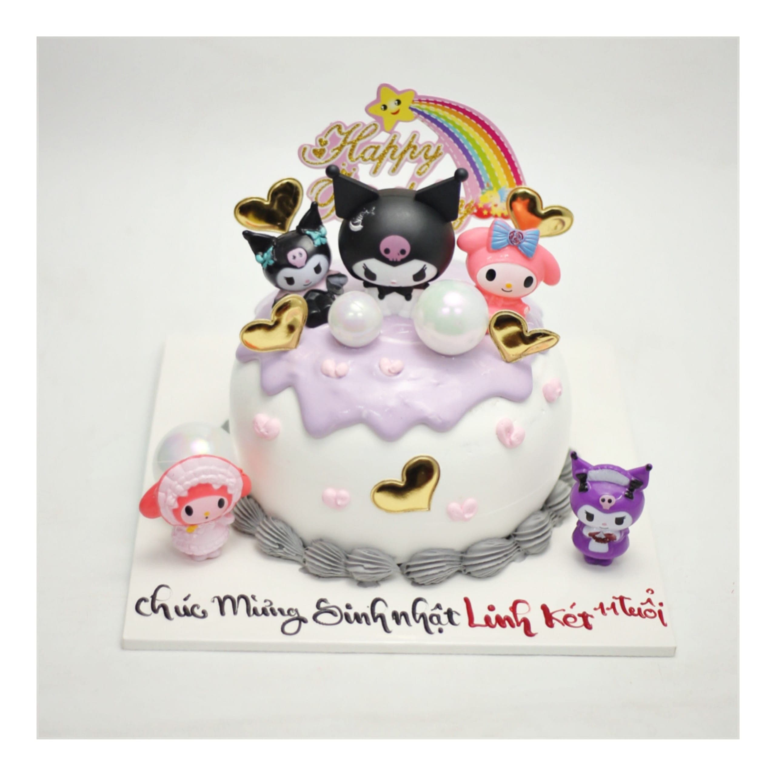 Bánh kem Kuromi và các nhân vật cá tính