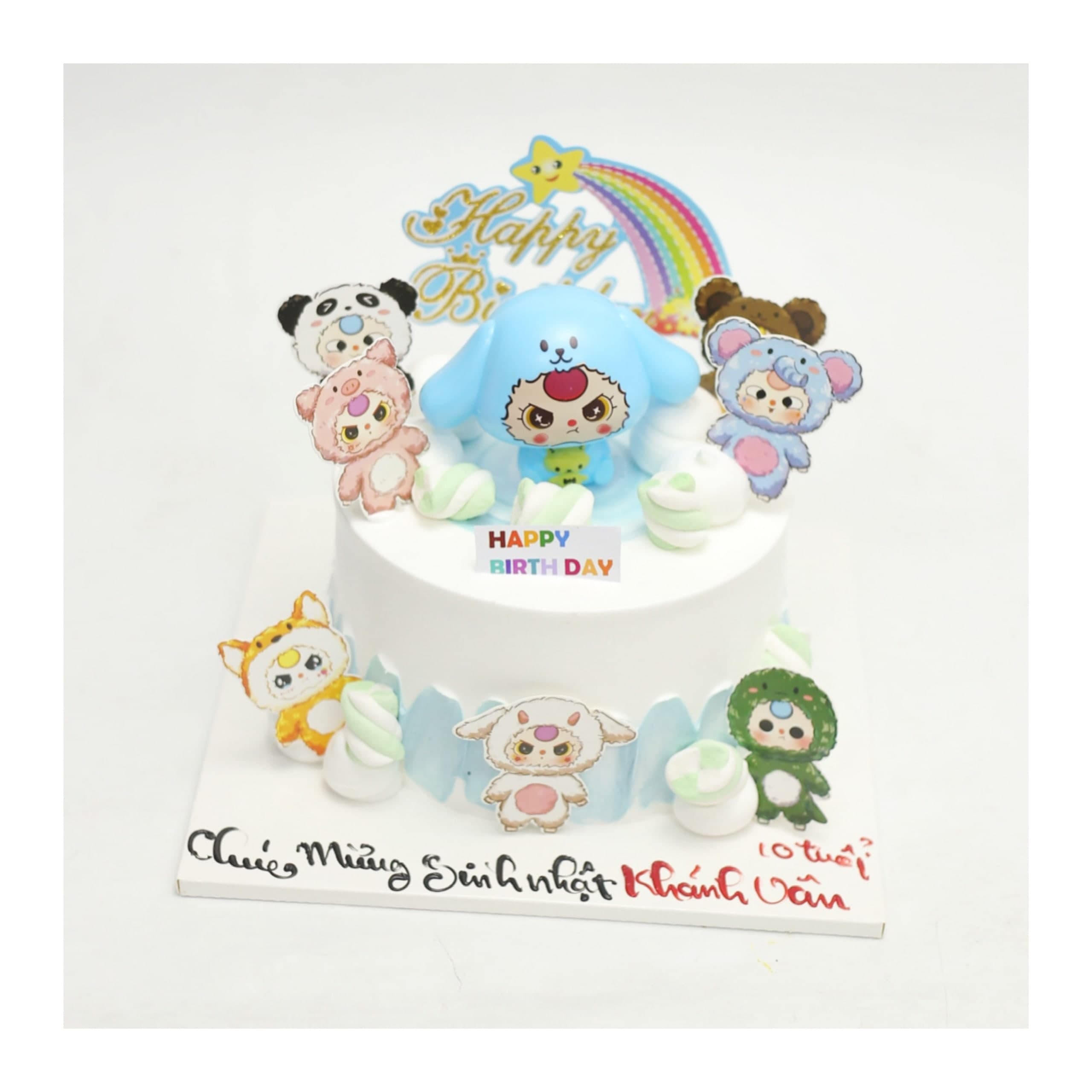 Bánh kem gấu thú nổi mini đáng yêu