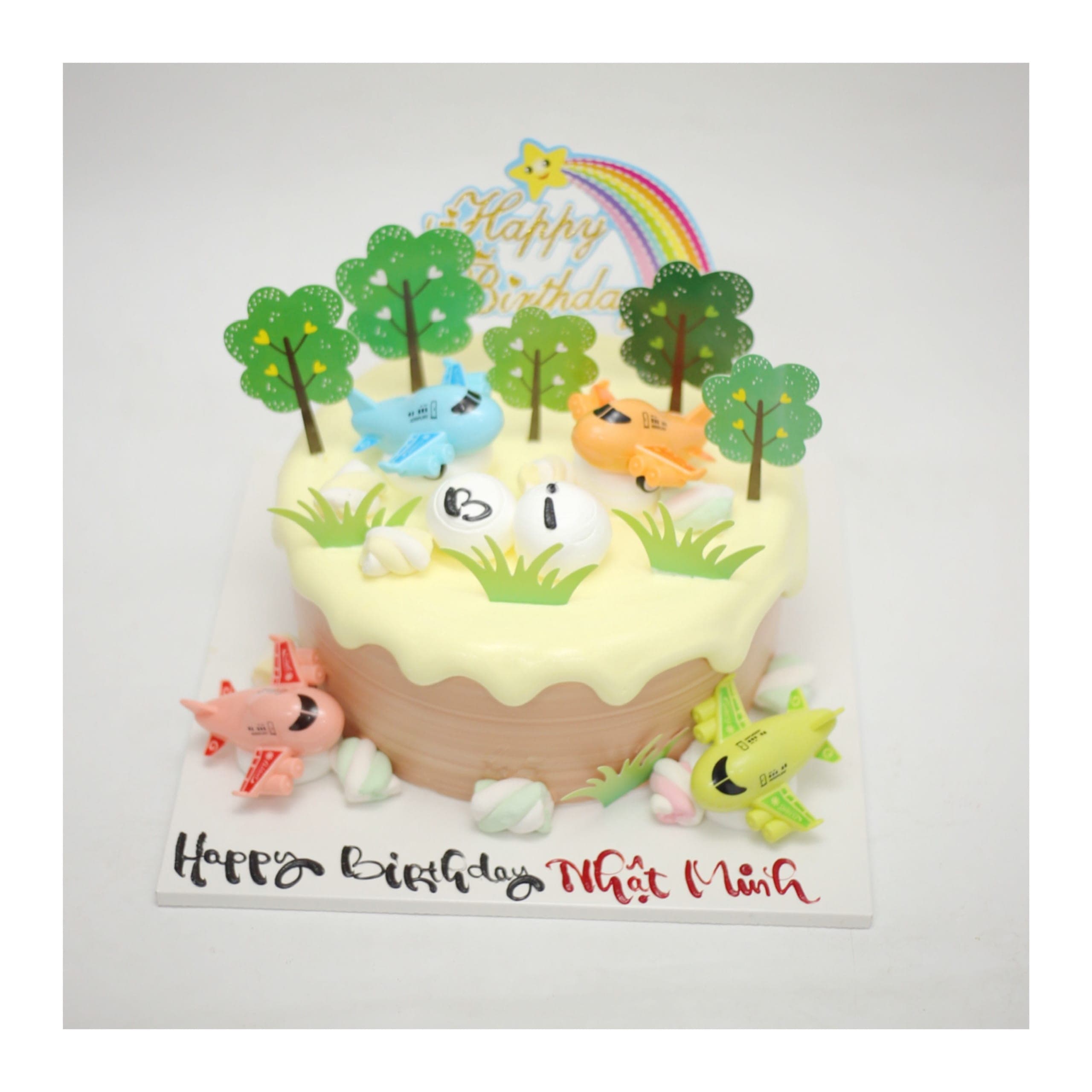 Bánh kem máy bay cho bé trai