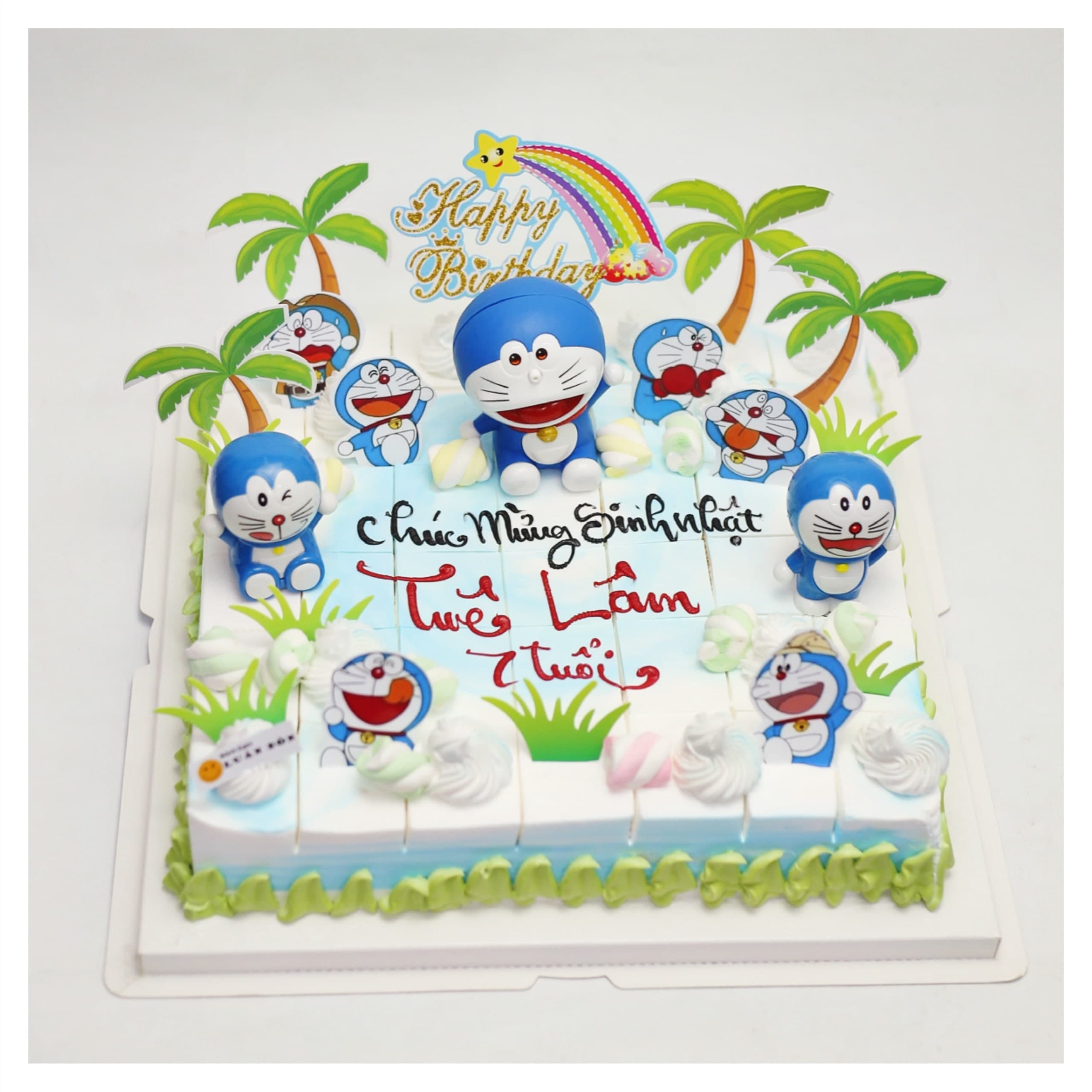 Bánh kem Doraemon cùng những người bạn đáng yêu