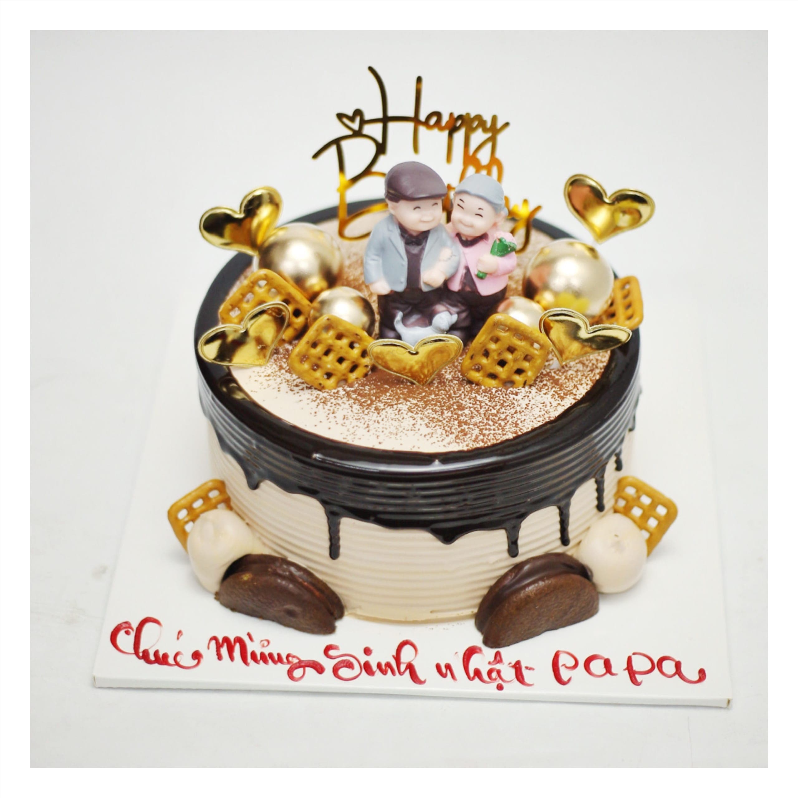 Bánh kem socola sang trọng tặng ông bà