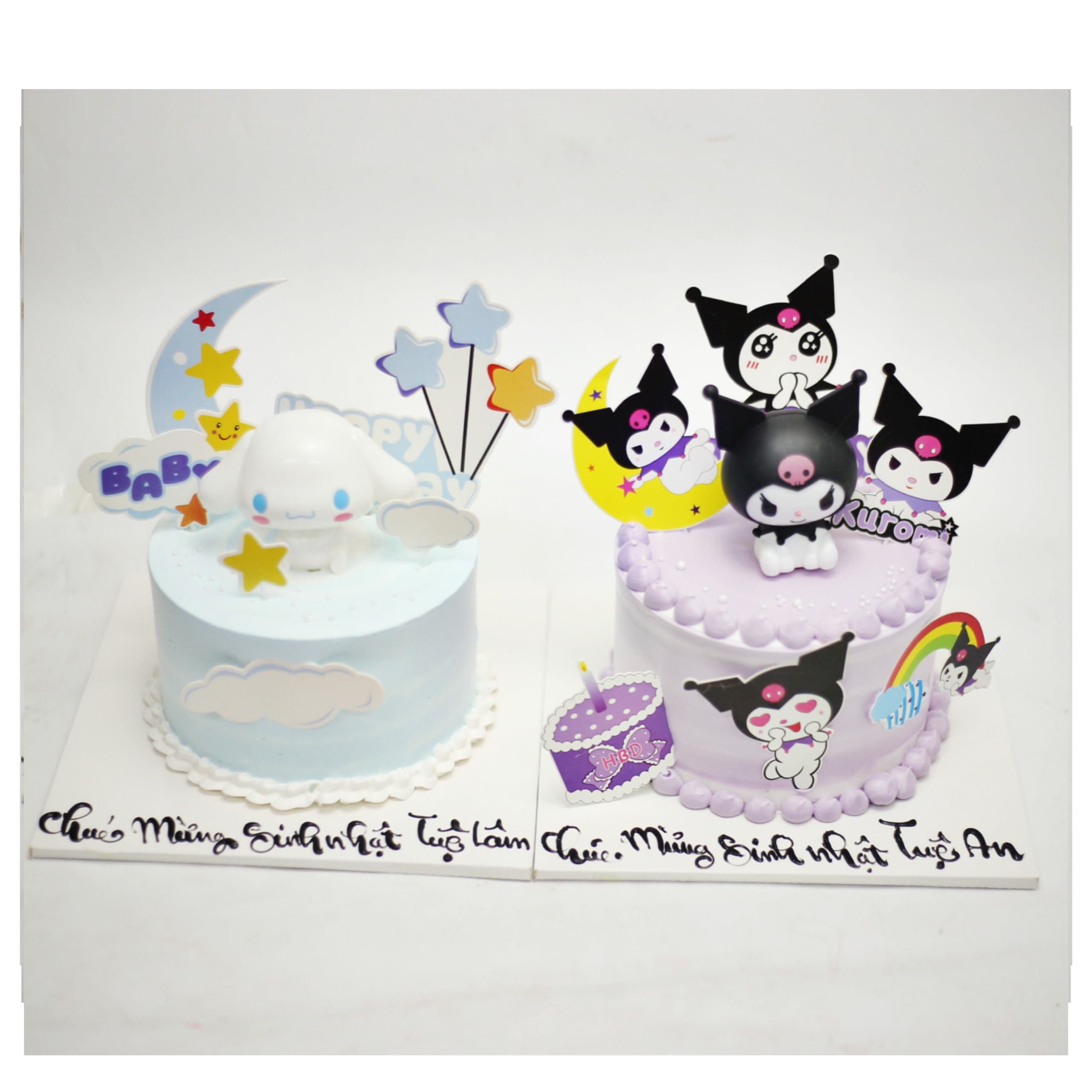 Bánh kem chủ đề Kuromi tím mộng mơ