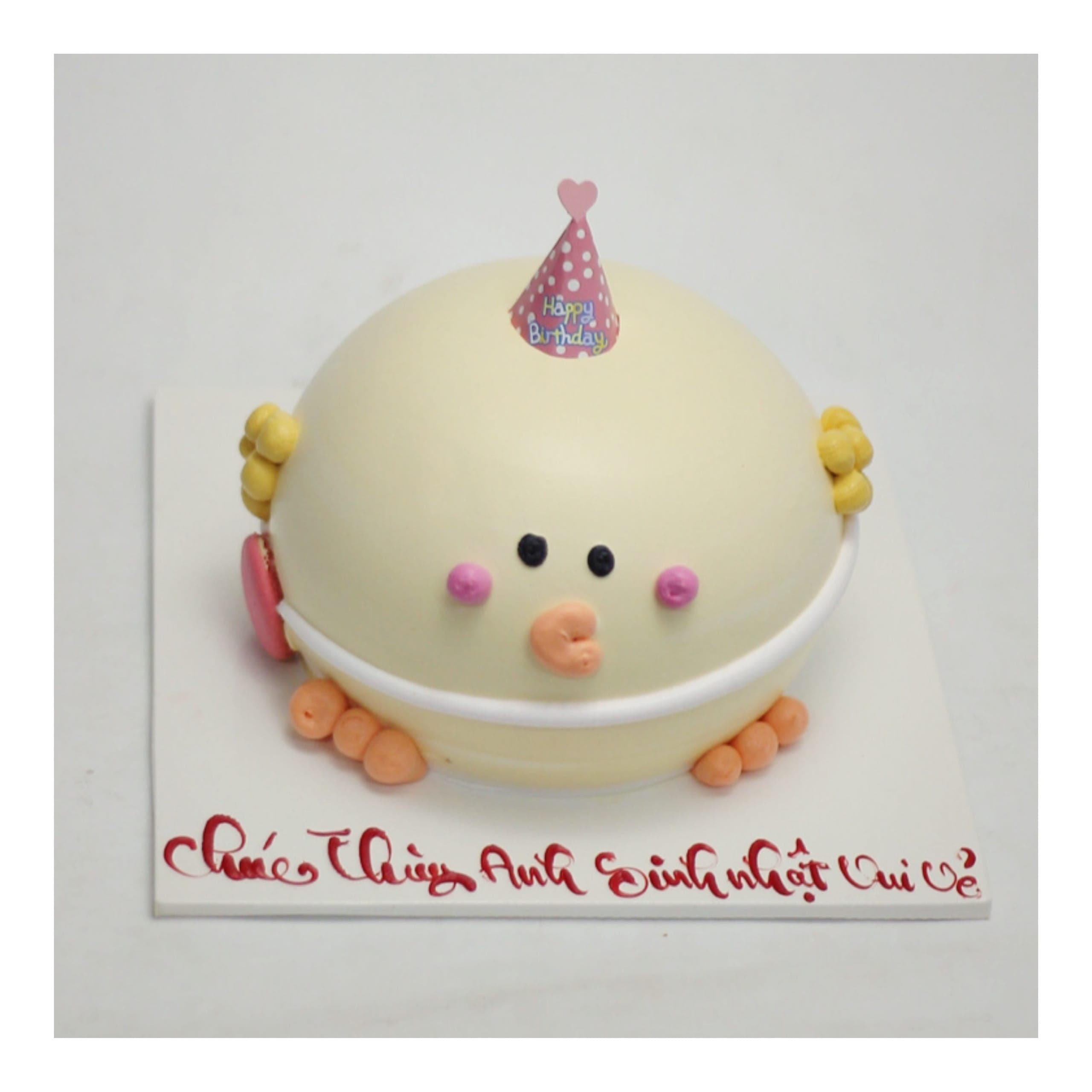 Bánh kem tạo hình chú gà con đáng yêu