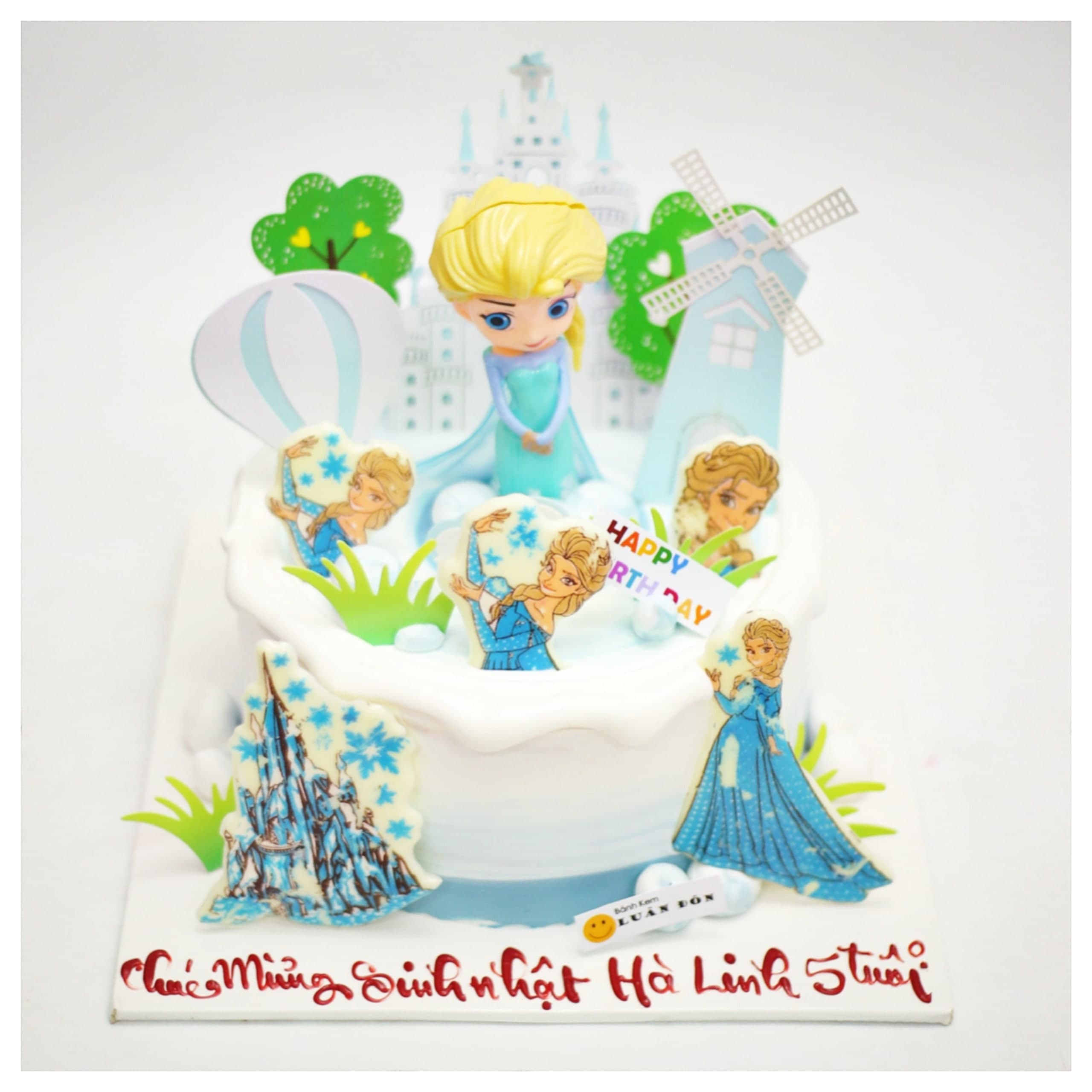 Bánh kem công chúa Elsa chủ đề băng giá