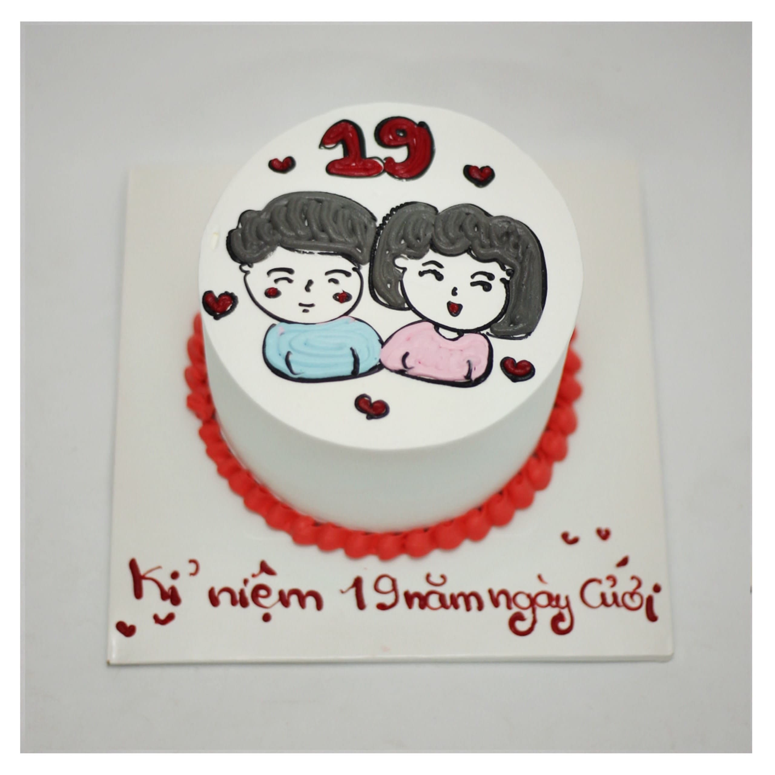 Bánh kem kỷ niệm 19 năm ngày cưới