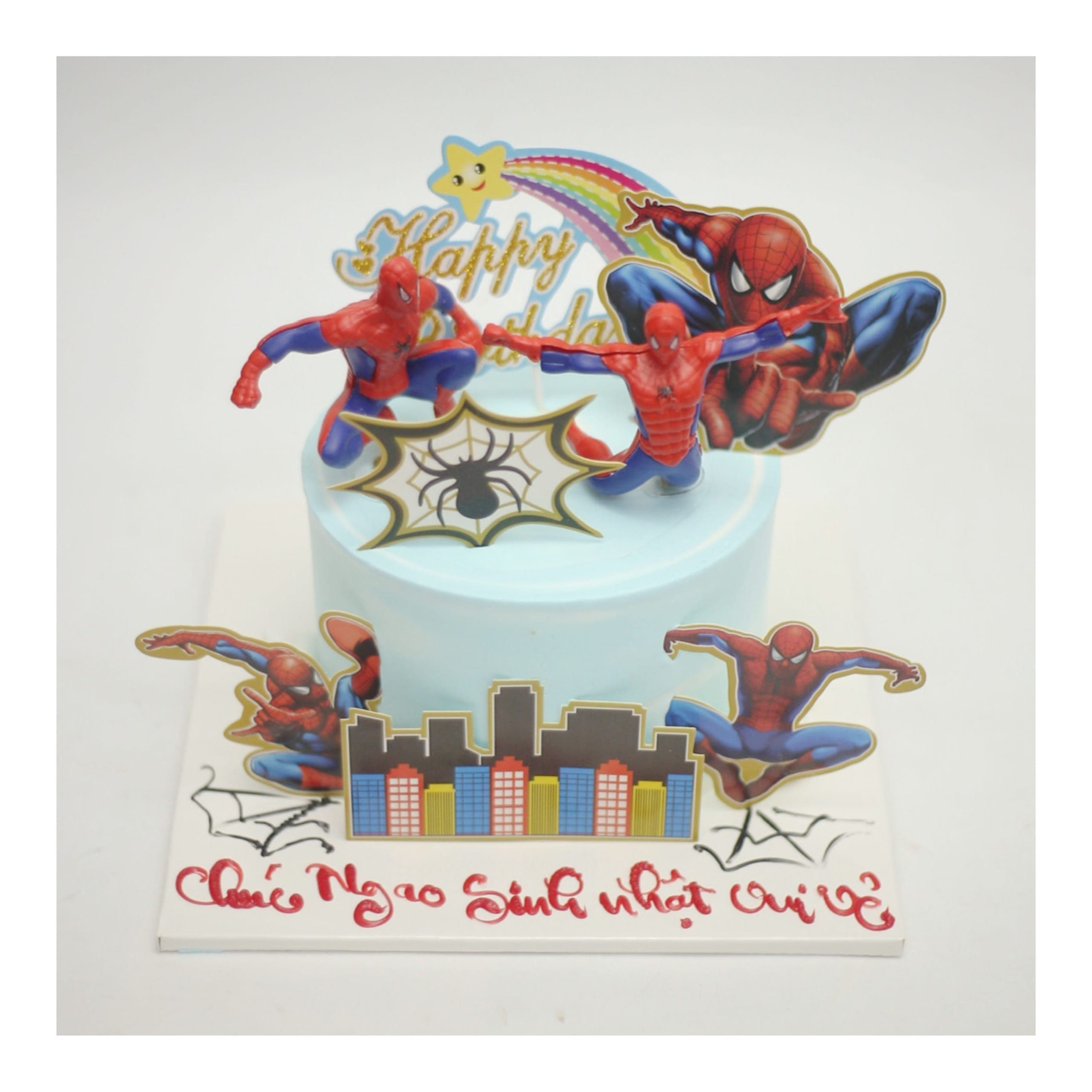 Bánh kem siêu anh hùng Spider-Man ấn tượng